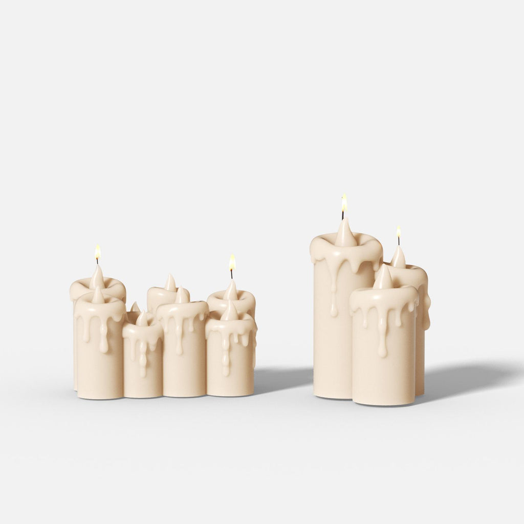 Cascading Drip Trio Candle - Boowan Nicole