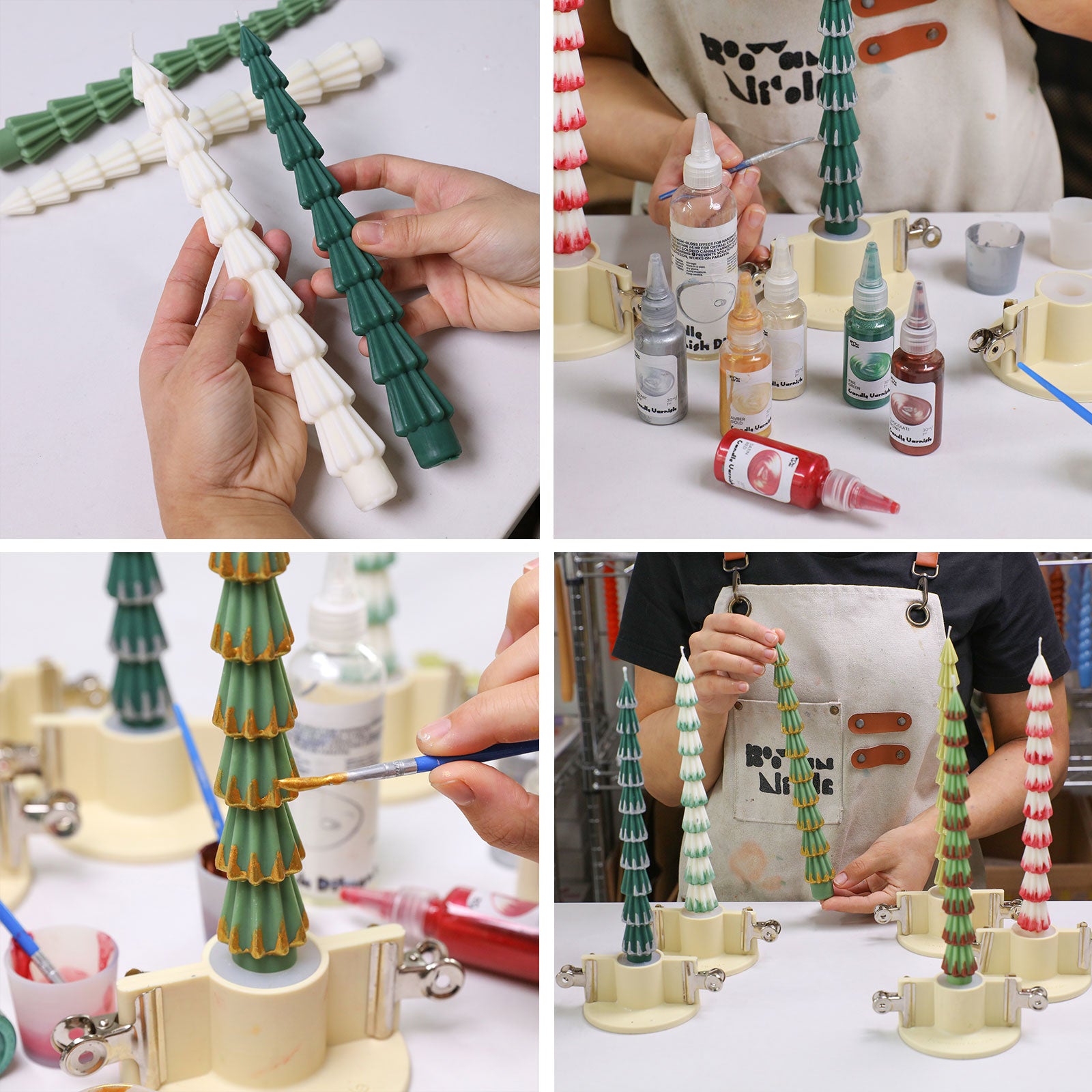 Evergleam Christmas Tree Taper Candle Silicone Mold