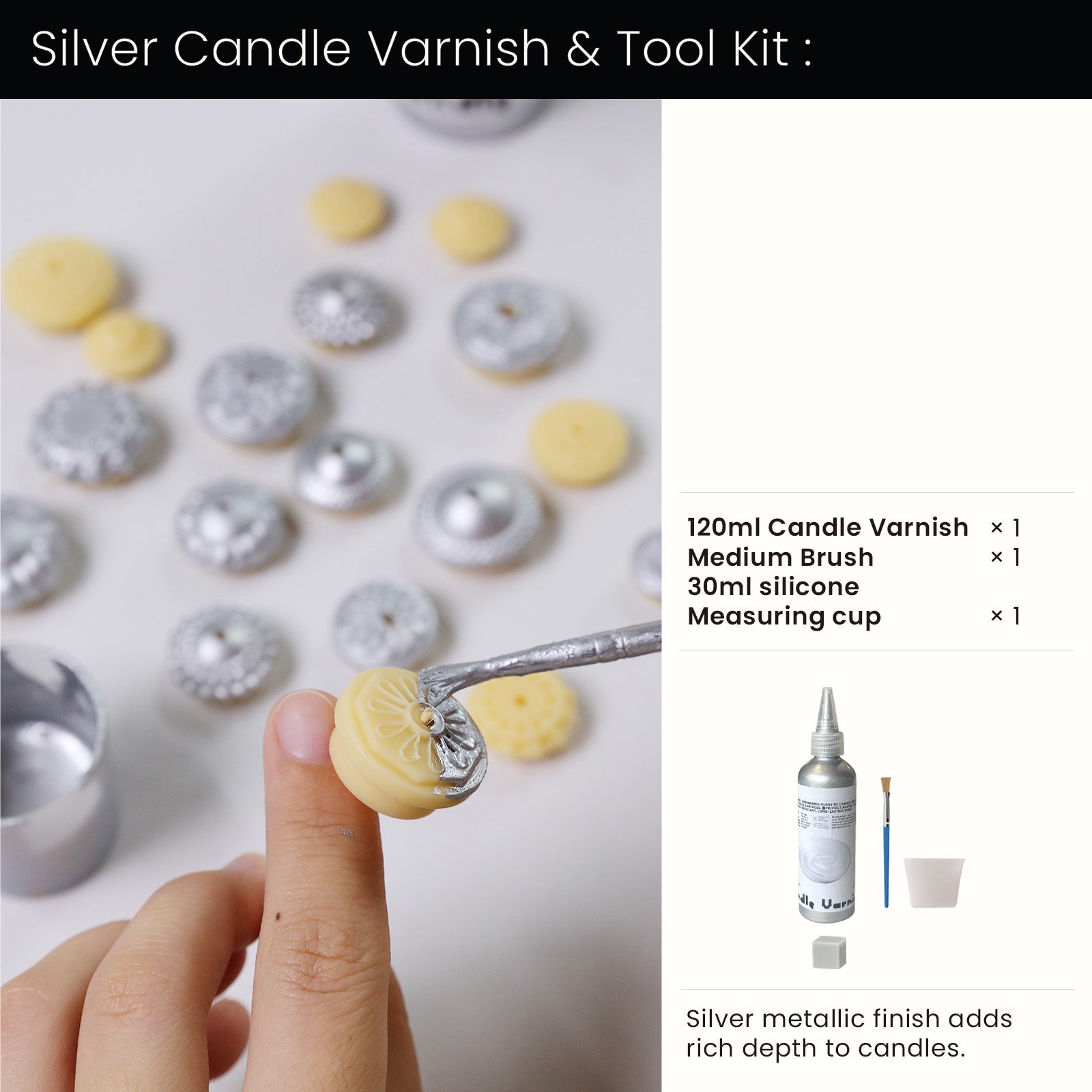 قالب سيليكون شمعة مجموعة كرات عيد الميلاد للفرح