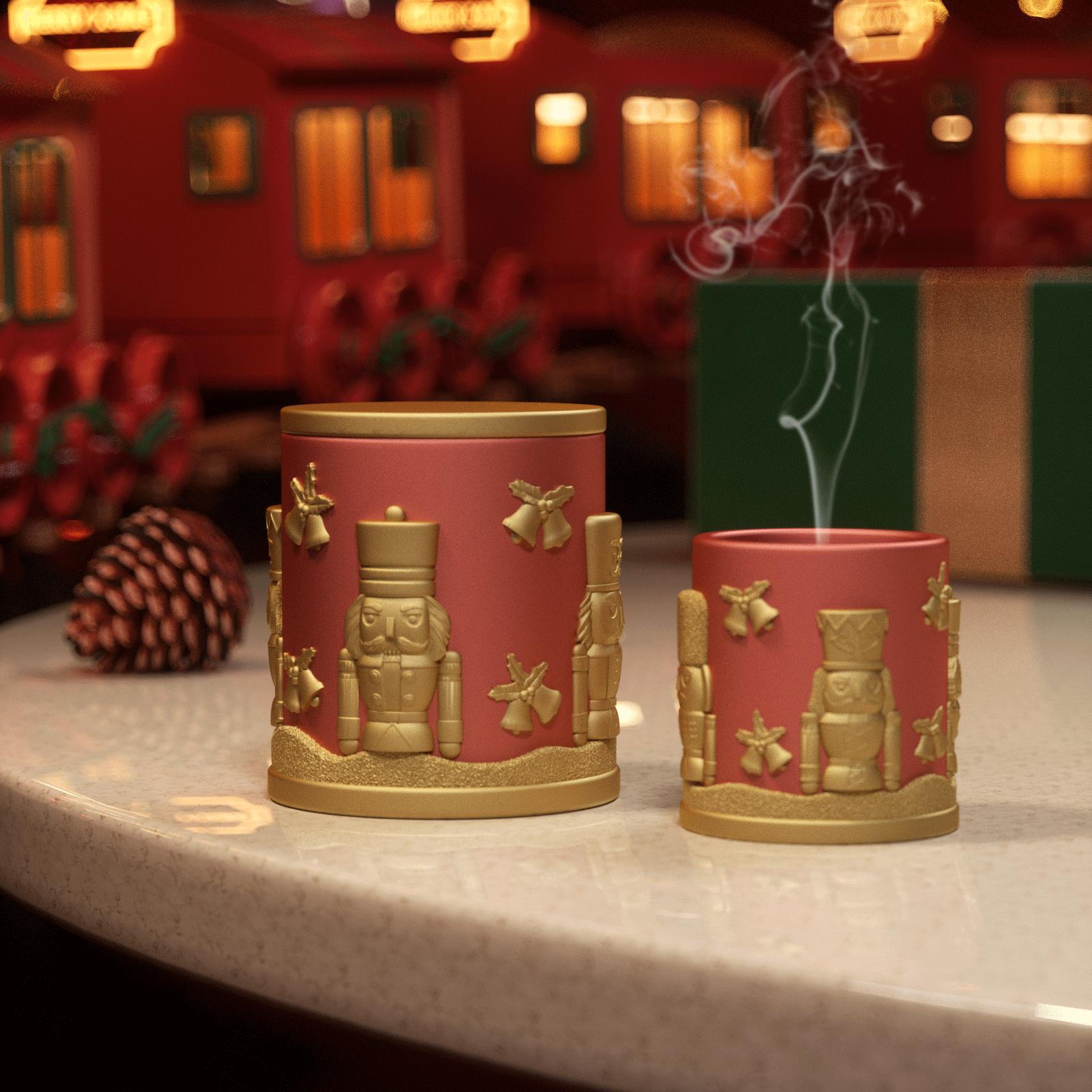 Joyful Christmas Tales Candle Jar Silicone Mold & Refill Silicone Mold Collection