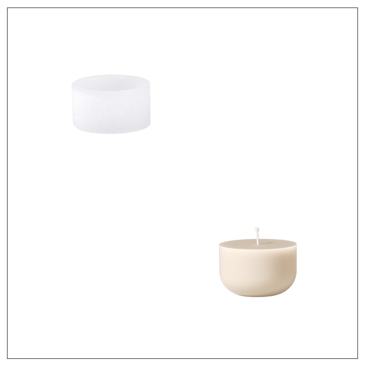 Christmas Charm Bauble Light Candle Jar Silicone MoldCandle Jar MoldLZ0890