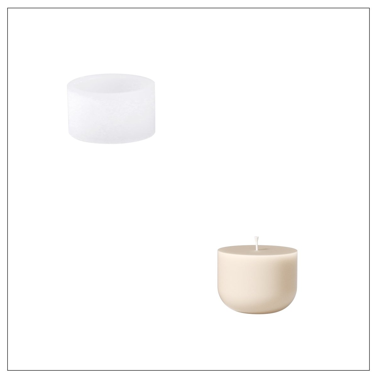 Christmas Charm Bauble Light Candle Jar Silicone MoldCandle Jar MoldLZ0888