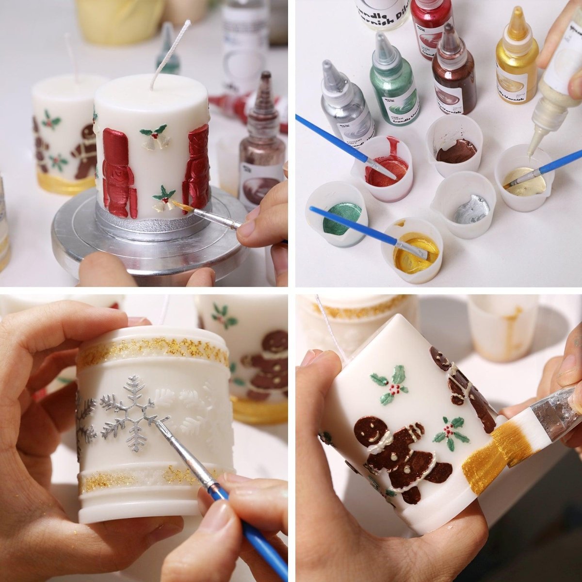 Christmas Reverie Pillar Candle Mold Set3D Candle MoldLZ0786