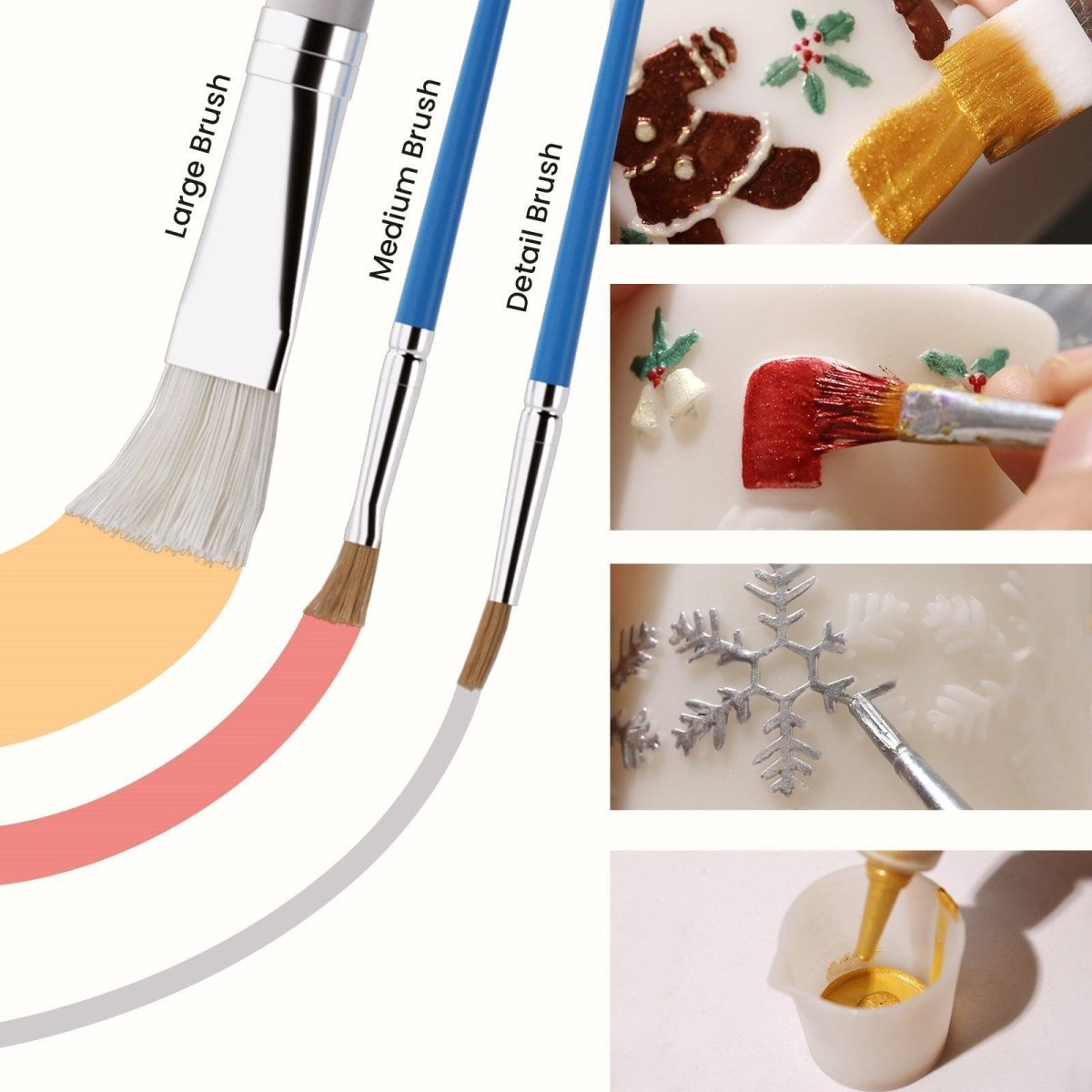 Christmas Reverie Pillar Candle Mold Set3D Candle MoldLZ0786