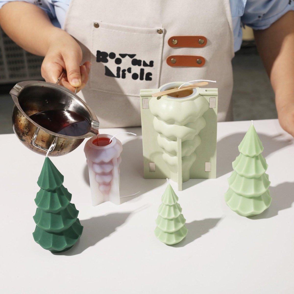 Creamy Christmas Tree Candle Silicone Mold3D Candle MoldLZ0751