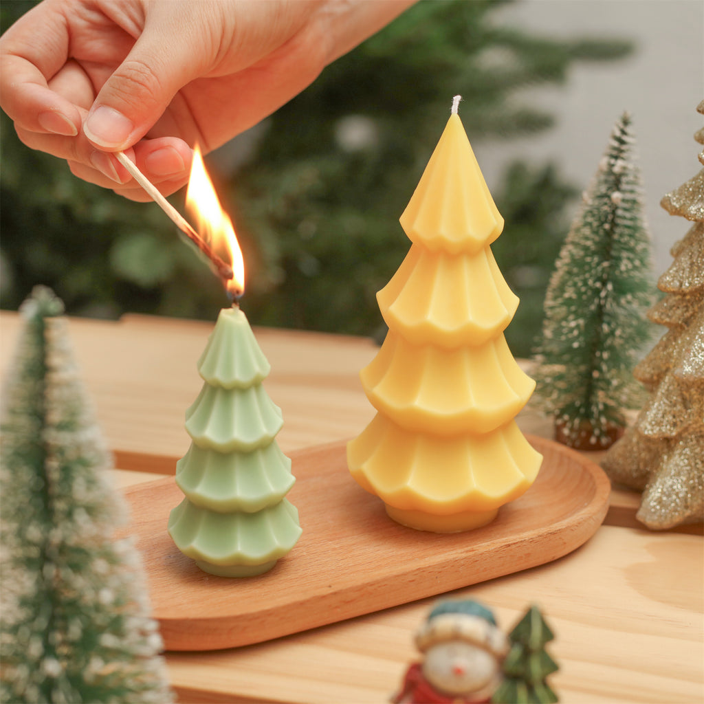 Lighting Two Christmas Tree Candles - Boowan Nicol