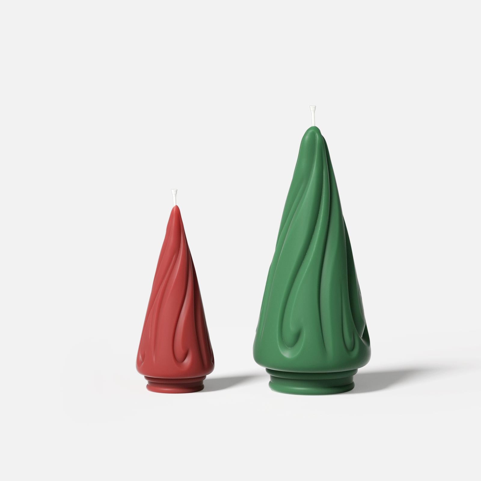 Flowing Christmas Tree Candle Silicone Mold