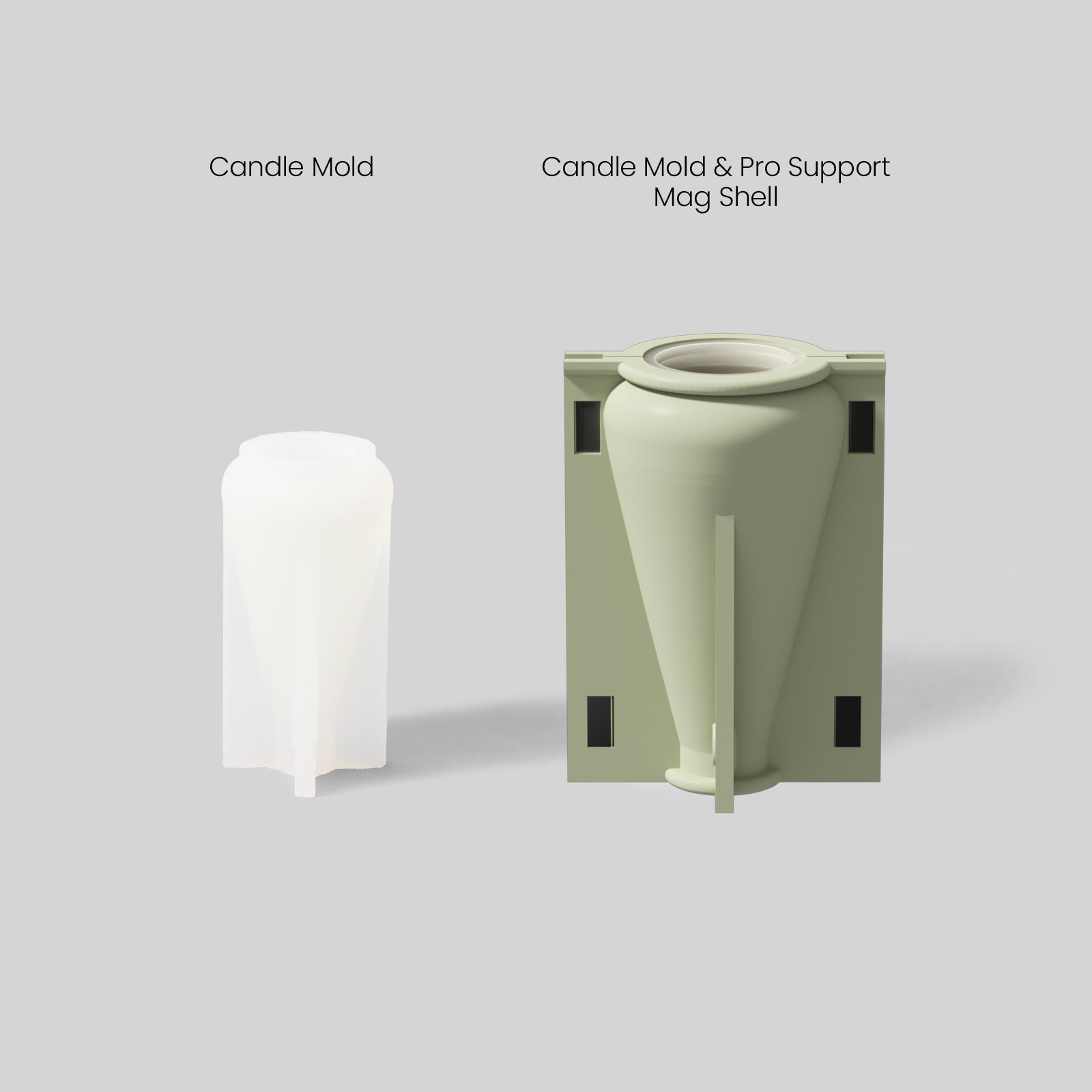 Flowing Christmas Tree Candle Silicone Mold