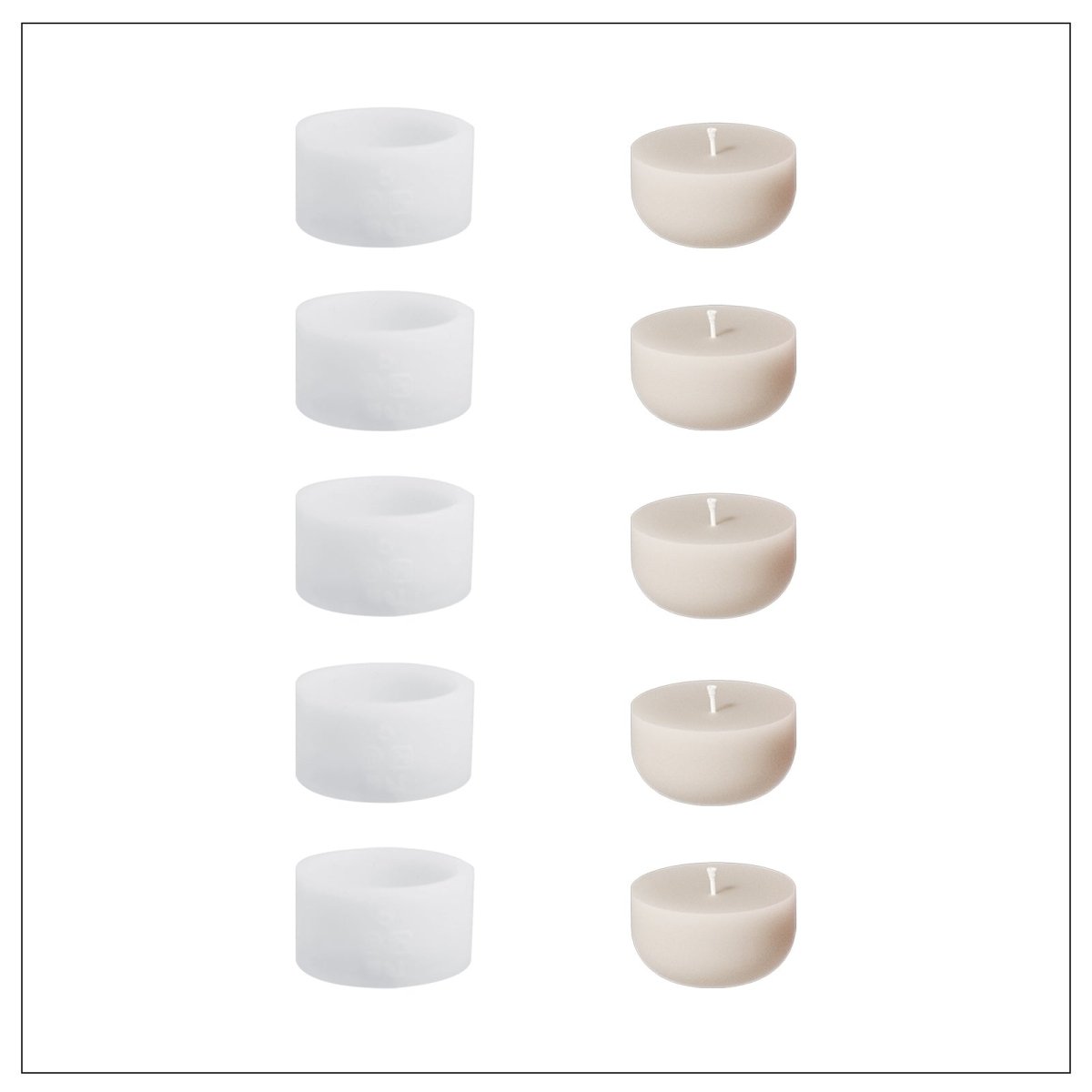 Christmas Twinkle Bauble Candle Jar & Refill Silicone Mold CollectionCandle Jar MoldLZ0903*5