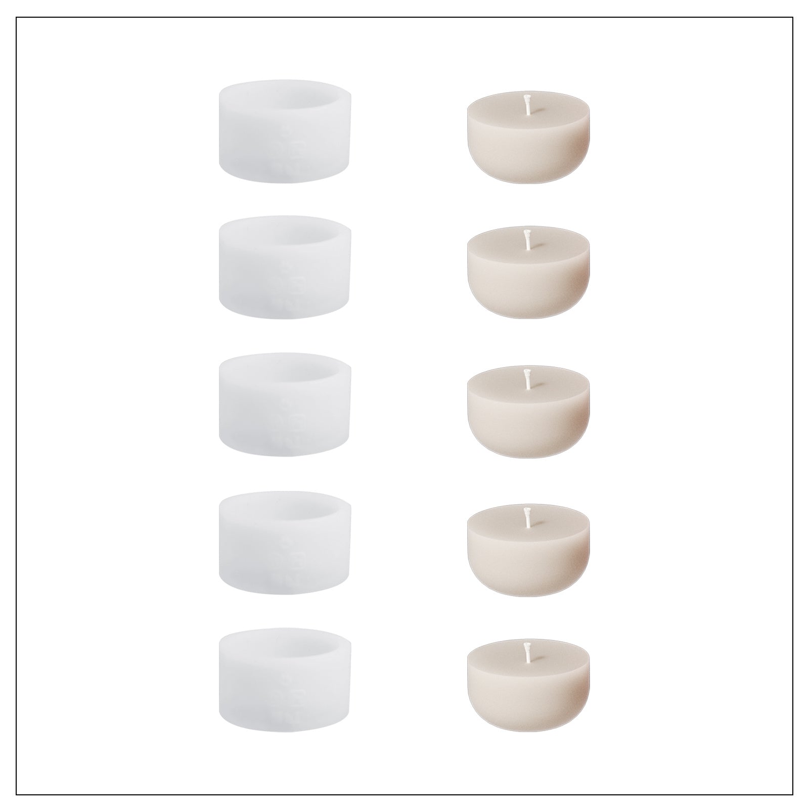 Christmas Twinkle Bauble Candle Jar & Refill Silicone Mold Collection