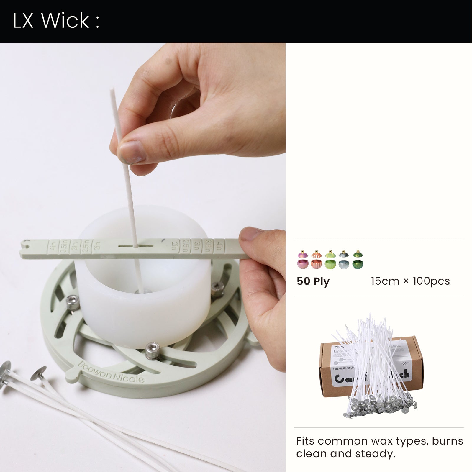 Christmas Twinkle Bauble Candle Jar & Refill Silicone Mold Collection