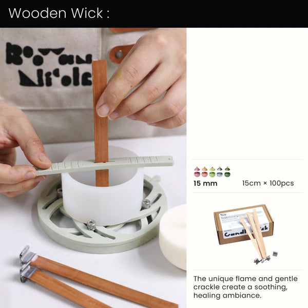 15mm Wooden Wick - for 4oz
