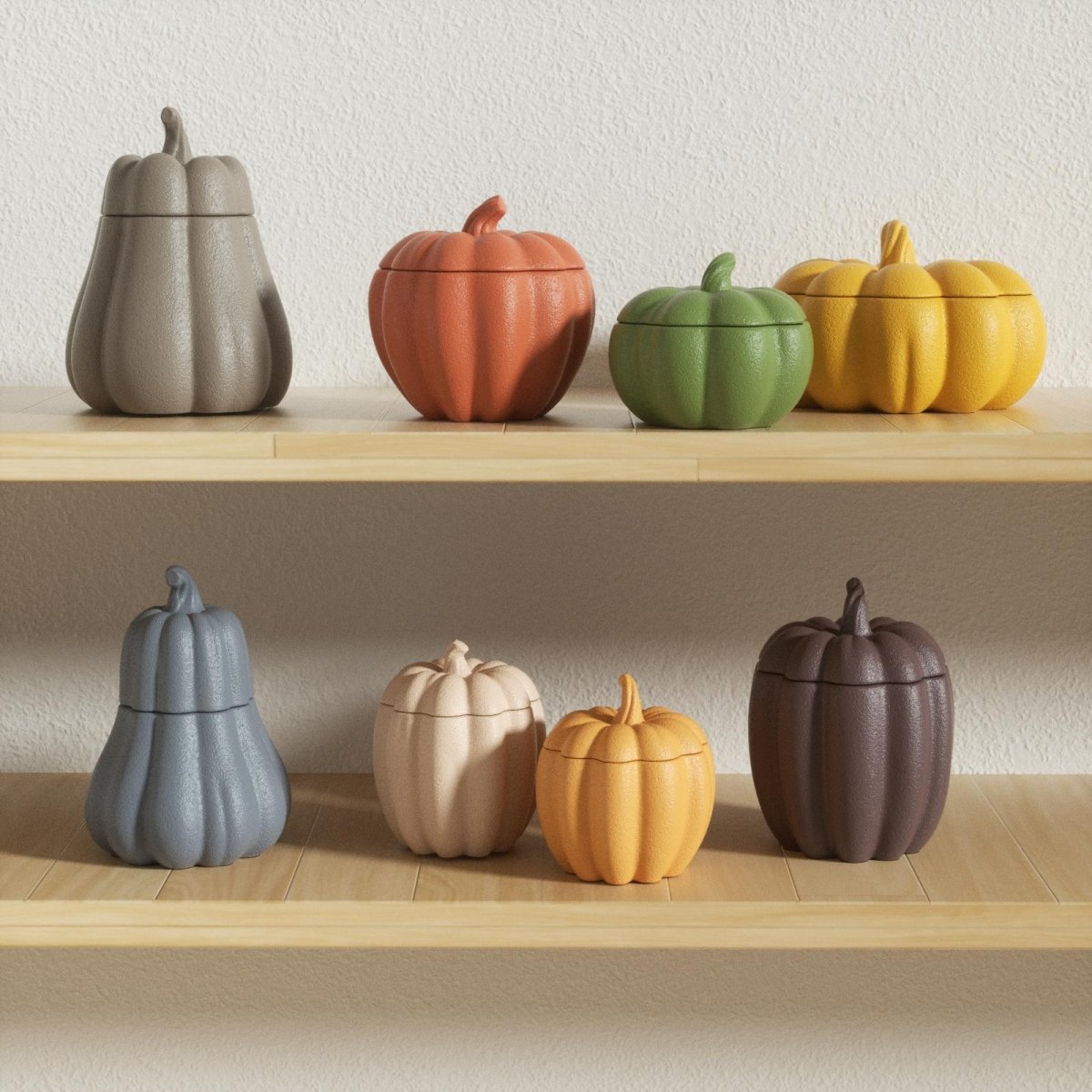 ibrant pumpkin candle jars in 8 autumn-inspired colors – perfect for DIY fall and Halloween crafts - Boowan Nicole