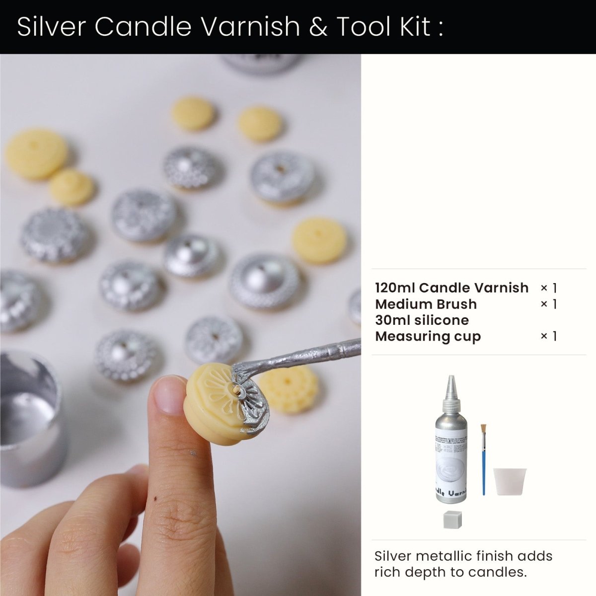 Classic Glow Christmas Bauble Candle Silicone Mold3D Candle MoldST-38