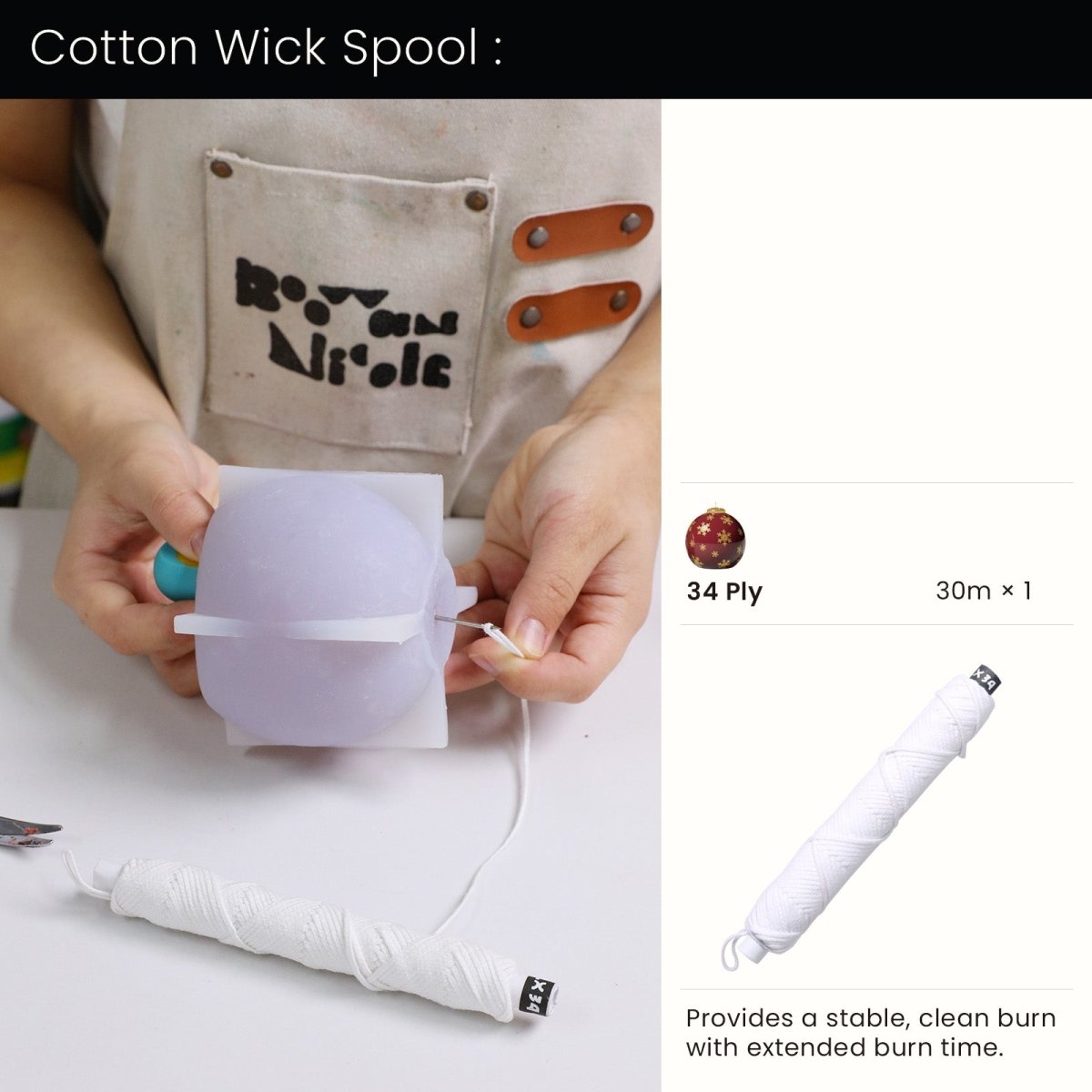 Classic Glow Christmas Bauble Candle Silicone Mold3D Candle MoldA0480