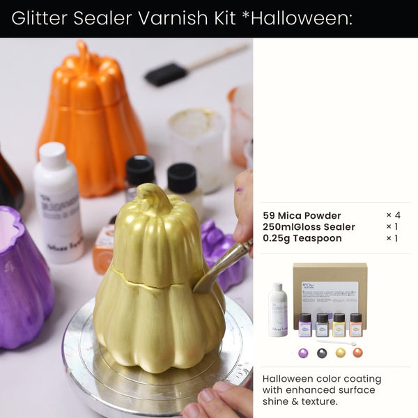 Halloween Glitter Sealer Varnish Kit