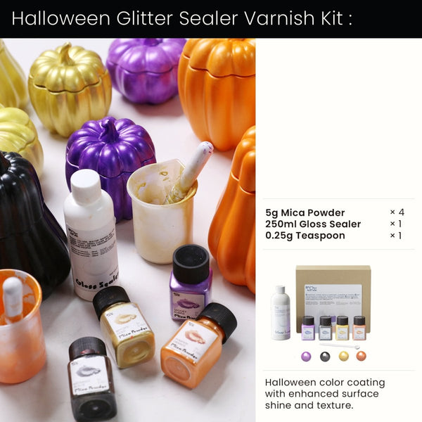 Halloween Glitter Sealer Varnish Kit