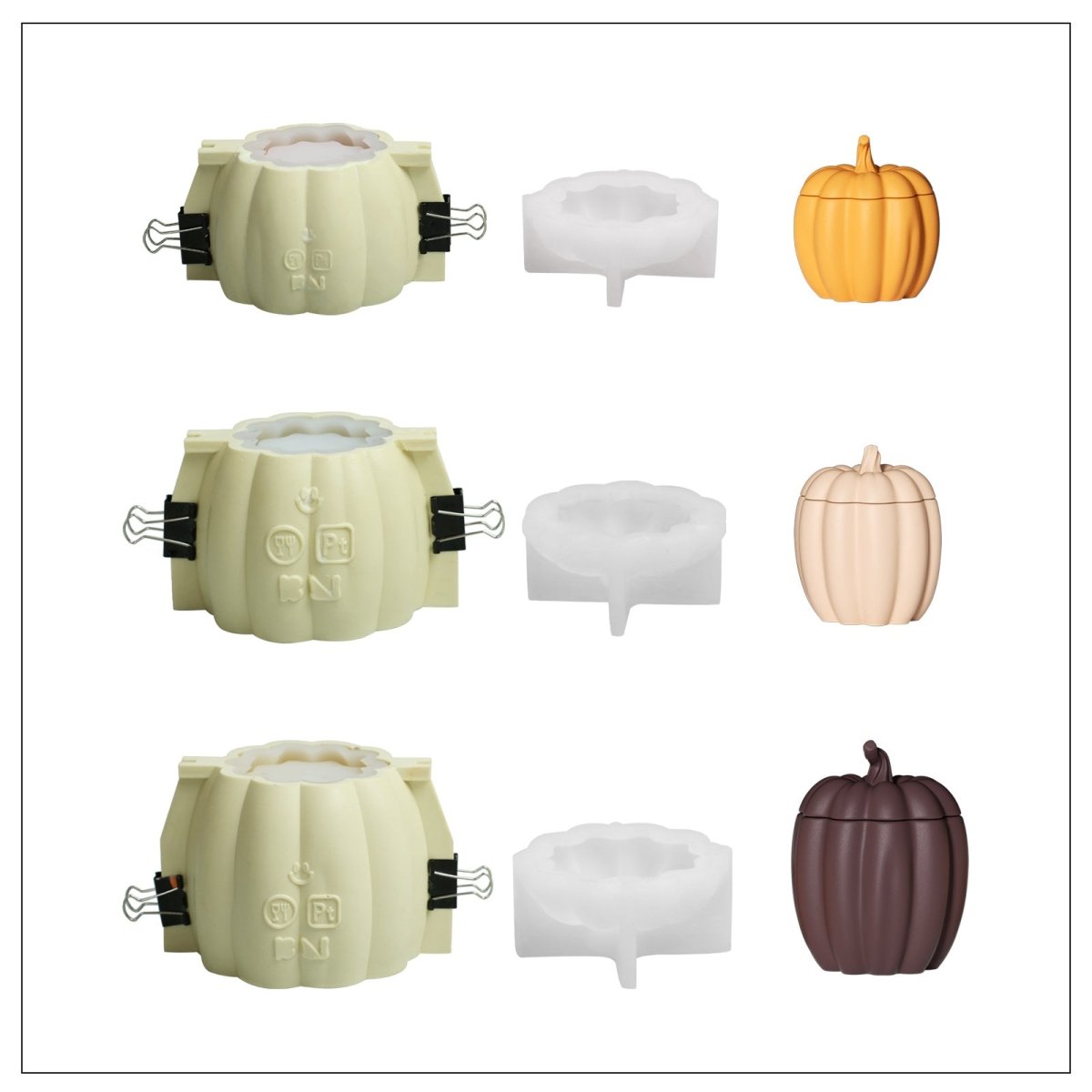 Buy 4.4 & 4.7 & 8.4oz Candle Jar Silicone Molds - Boowan Nicole