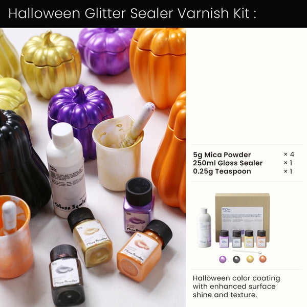 Halloween Glitter Sealer Varnish Kit
