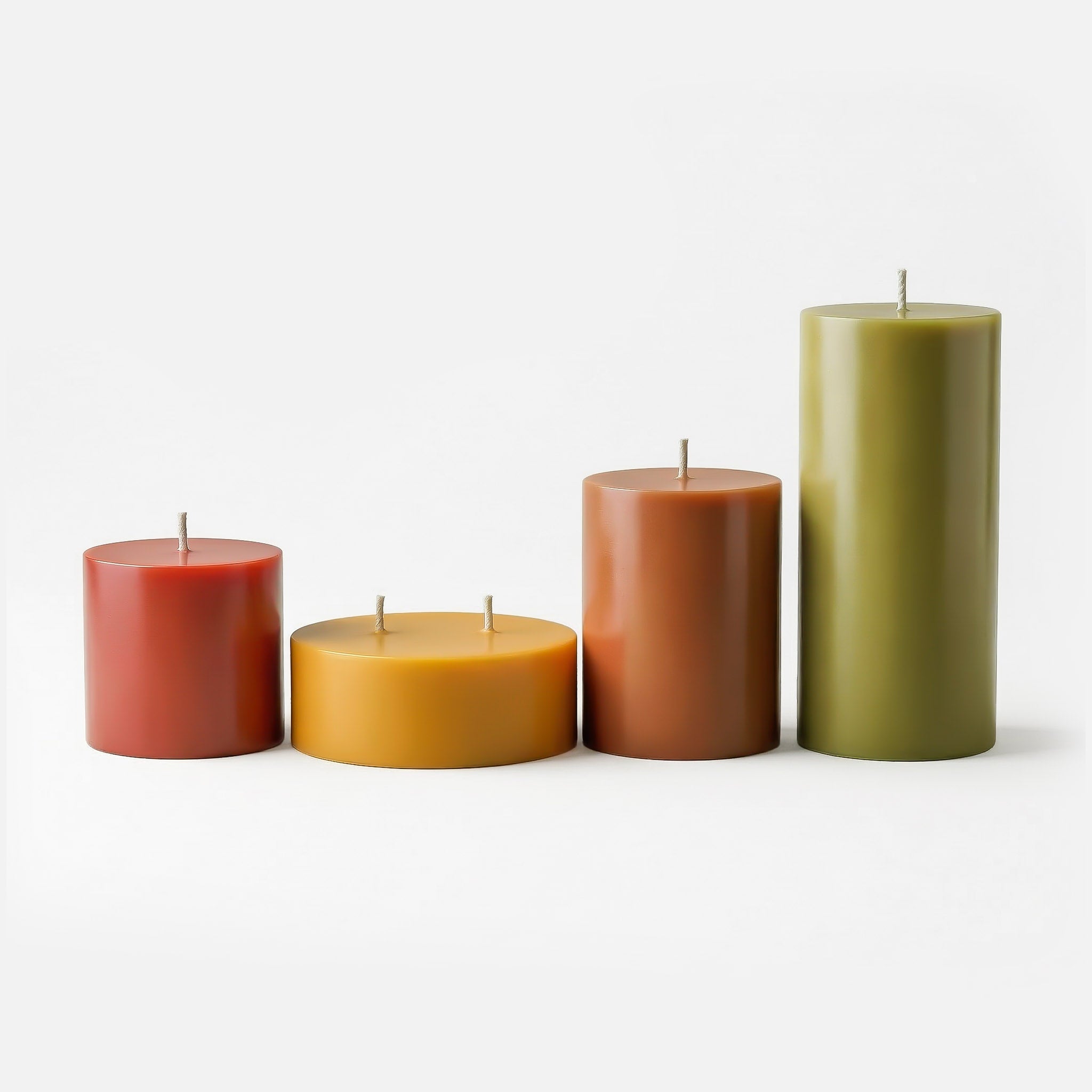 Classic Cylinder Acrylic Pillar Candle Mold Set