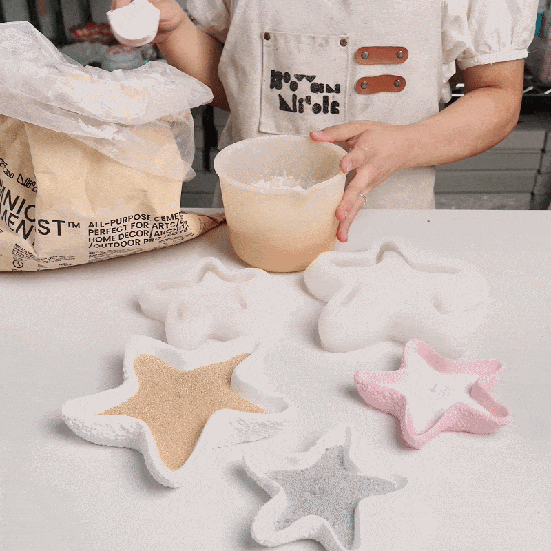 Coastal Starfish Candle Jar Silicone Mold Collection