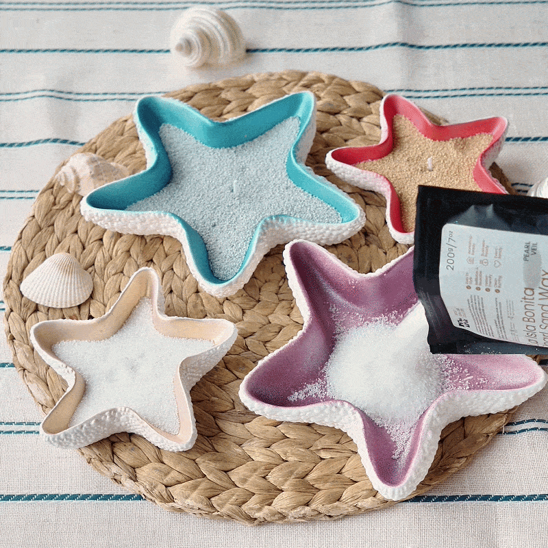 Coastal Starfish Candle Jar Silicone Mold Collection