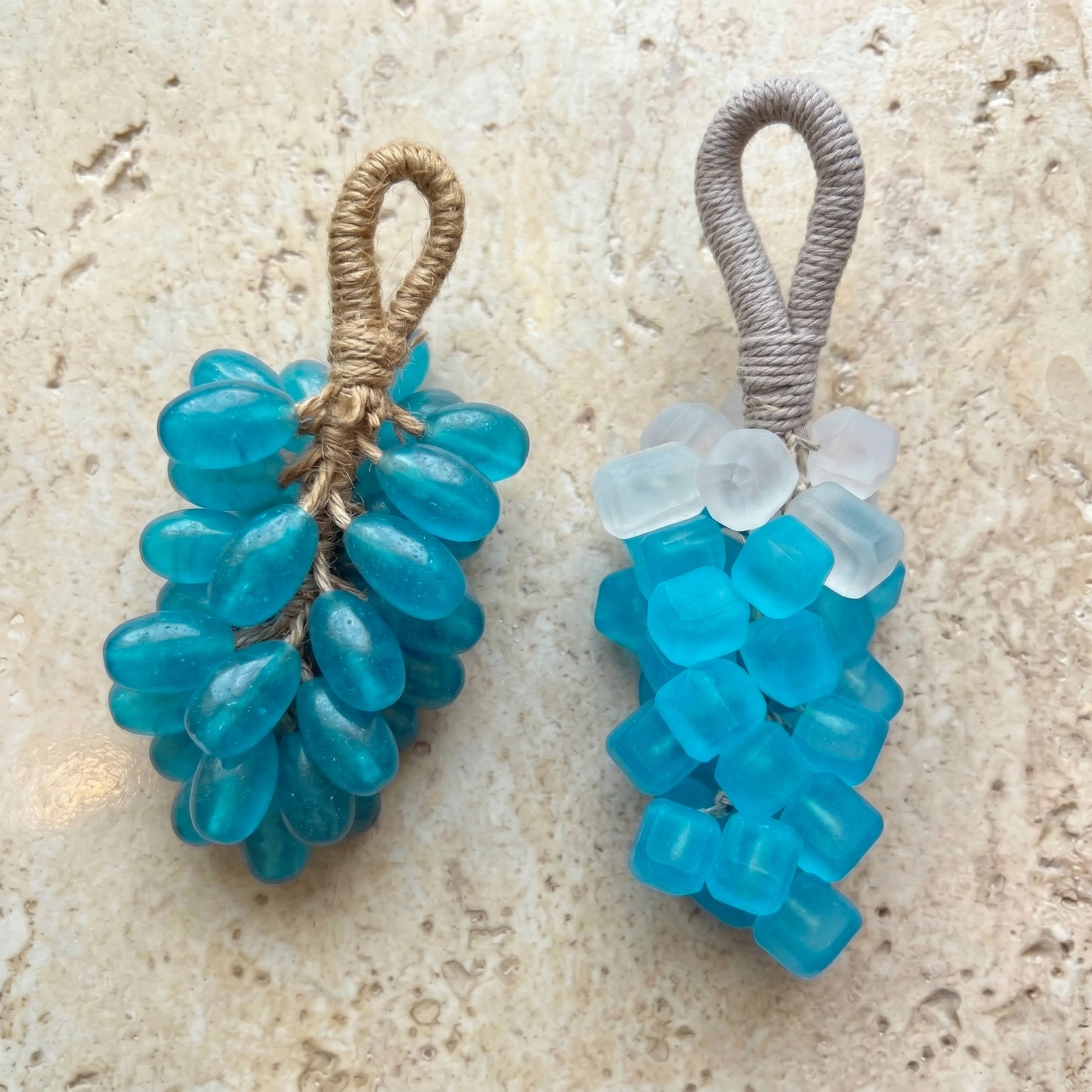Blue & Clear Beaded Soap Decorative Charms - Boowan Nicole