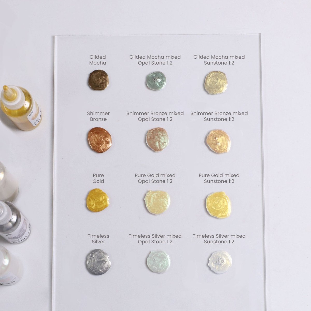 Colored Glossy Candle Varnish Set - 4 Celebration Shine & 2 Chameleon ColorsCandle ToolST39