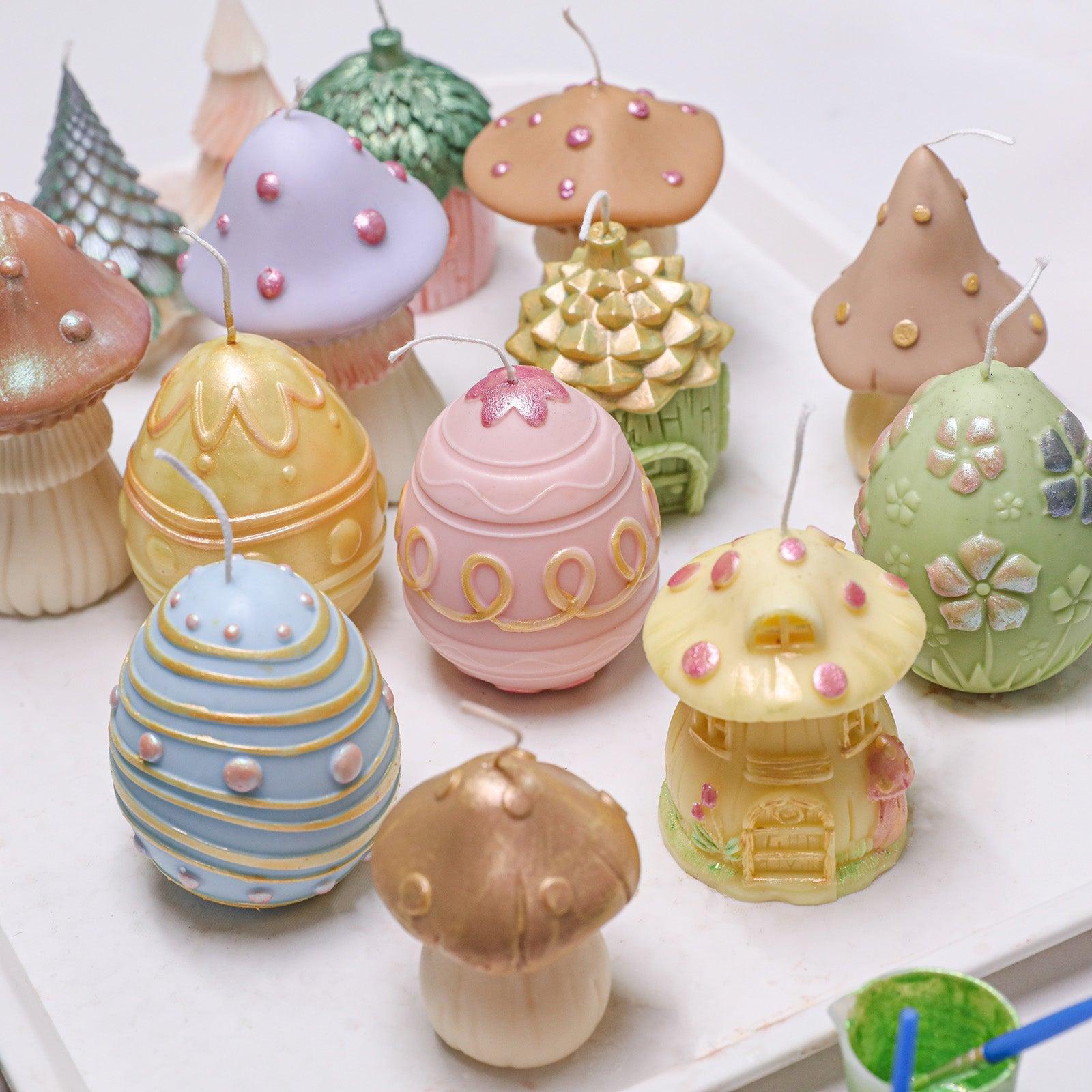 カラフル光沢キャンドルニスセット - オーラカラー6色