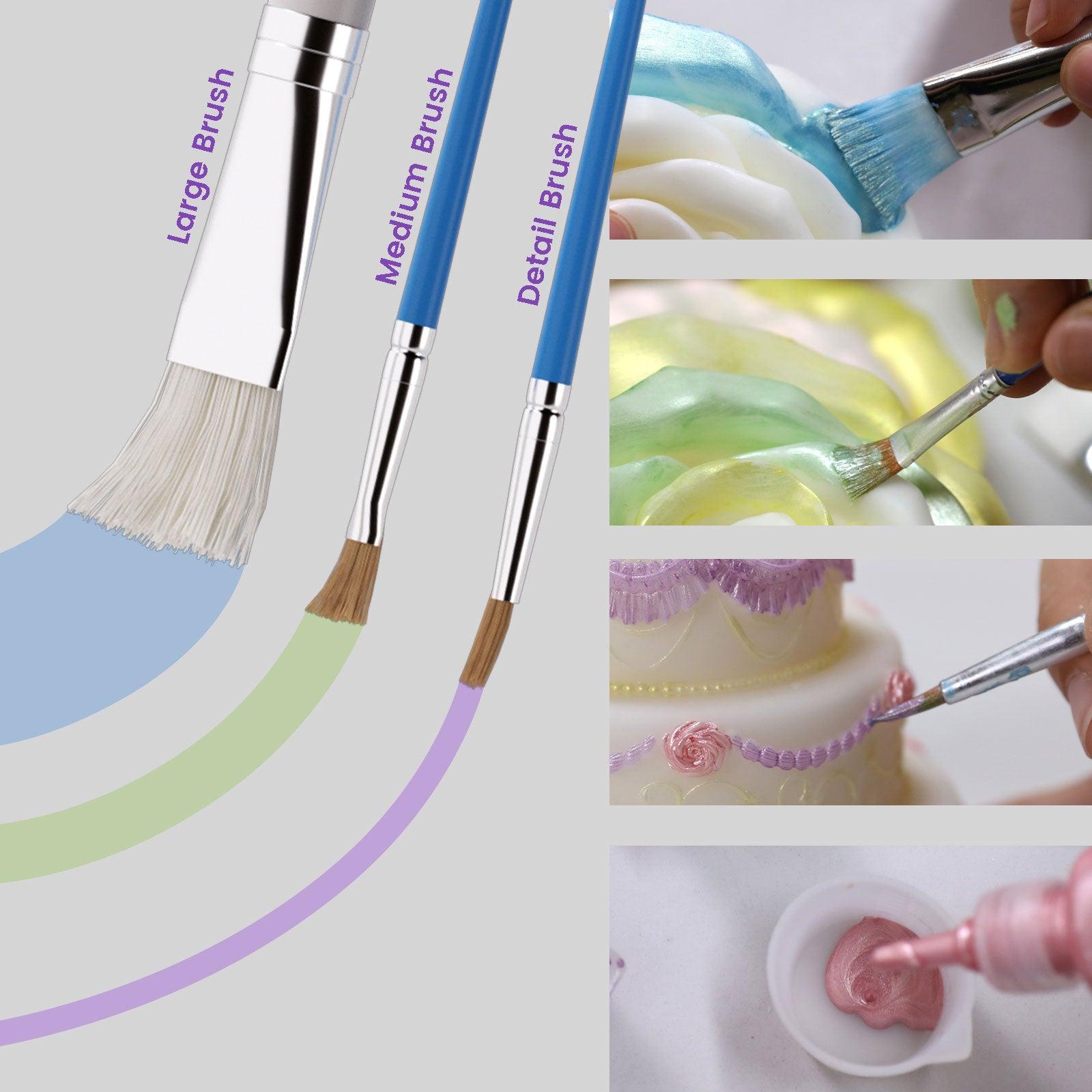 Three brushes in different sizes and thicknesses for various applications - Boowan Nicole