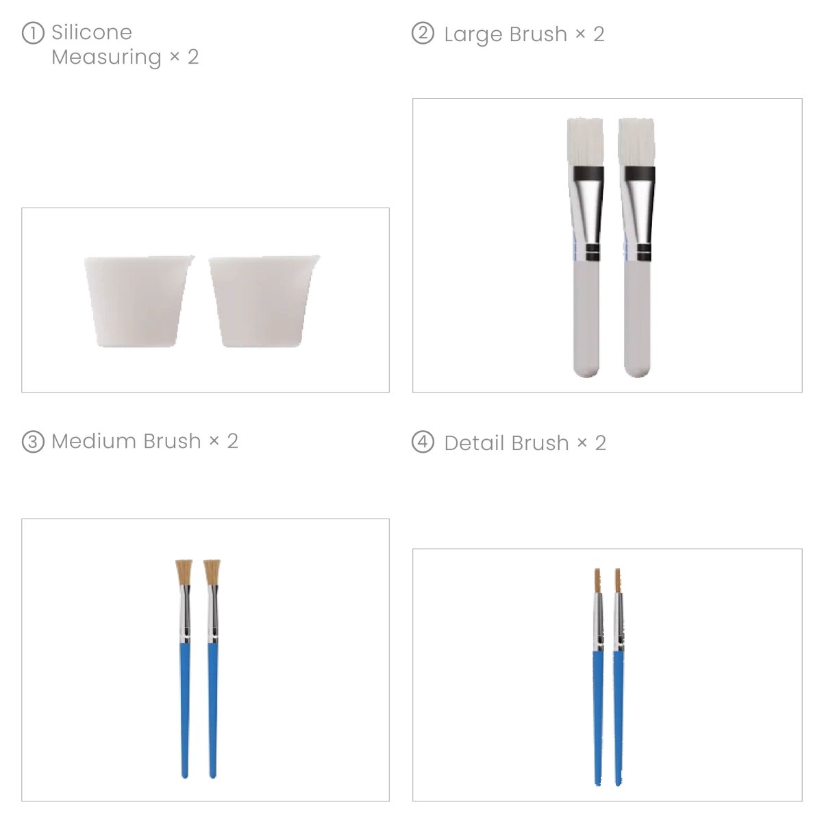 Colored Glossy Candle Varnish Set - 4 Celebration Shine & 2 Chameleon ColorsCandle ToolST-25