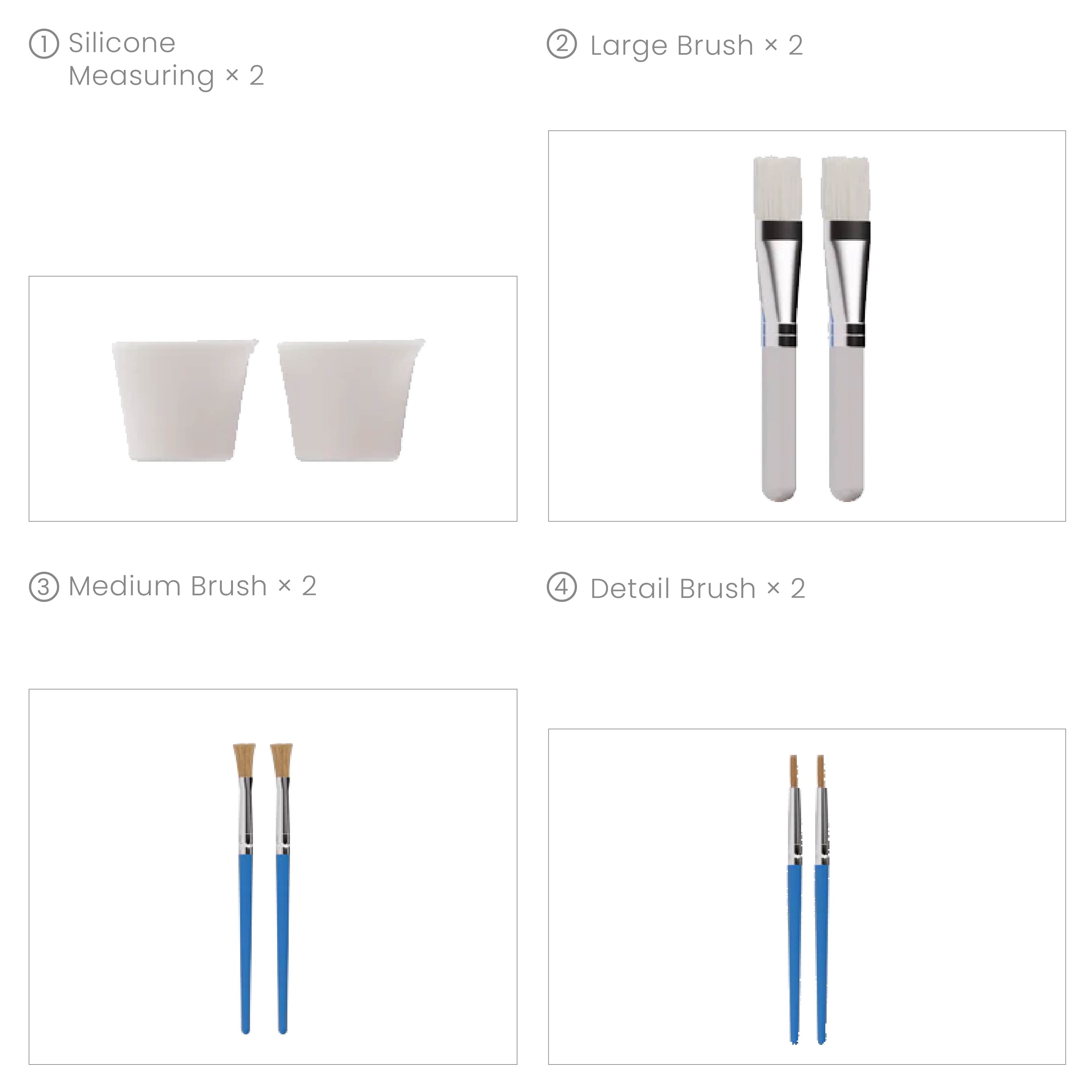 Set de barniz para velas brillantes de colores - 6 de la vibra primavera/verano