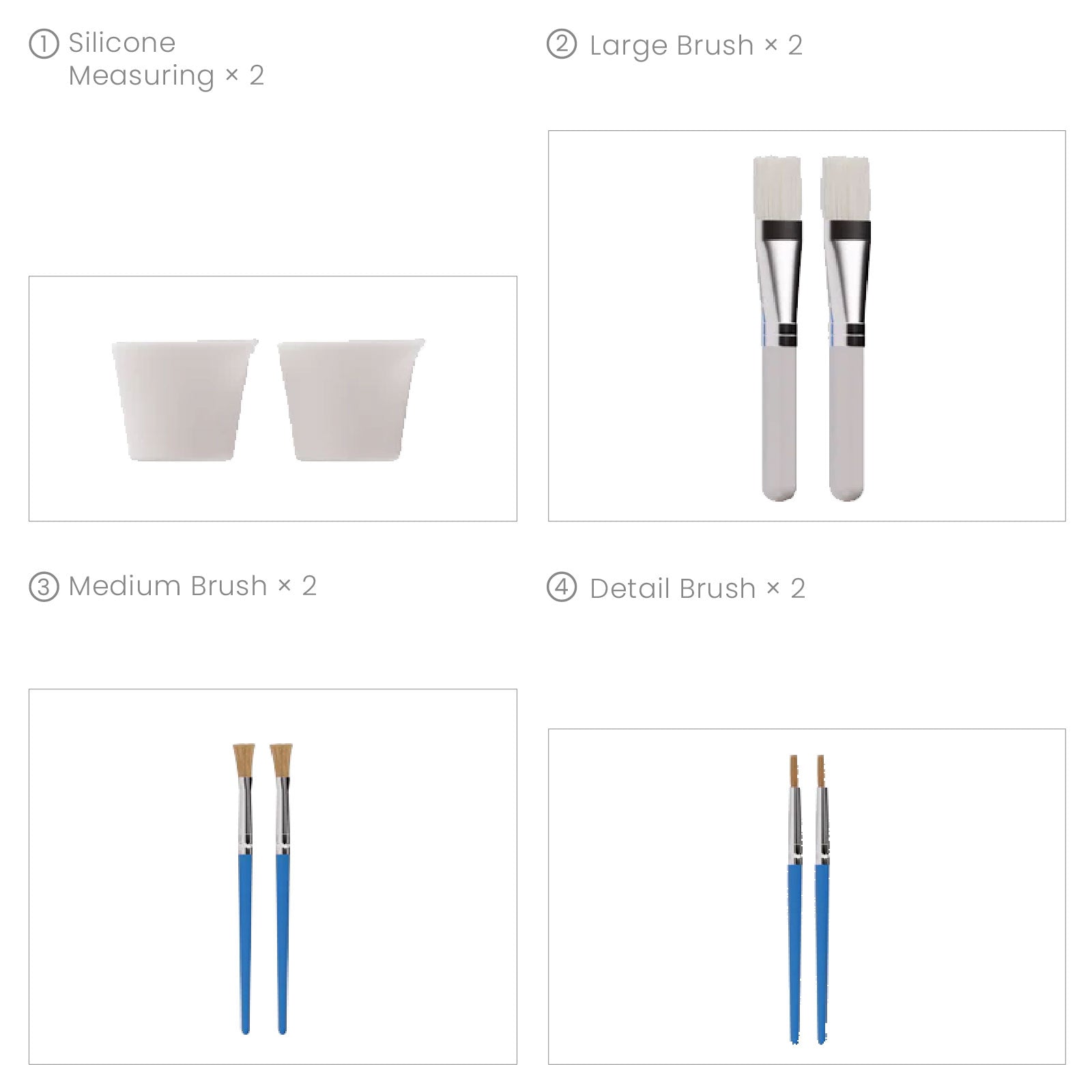 Colored Glossy Candle Varnish Set - 8 of Floral Colors