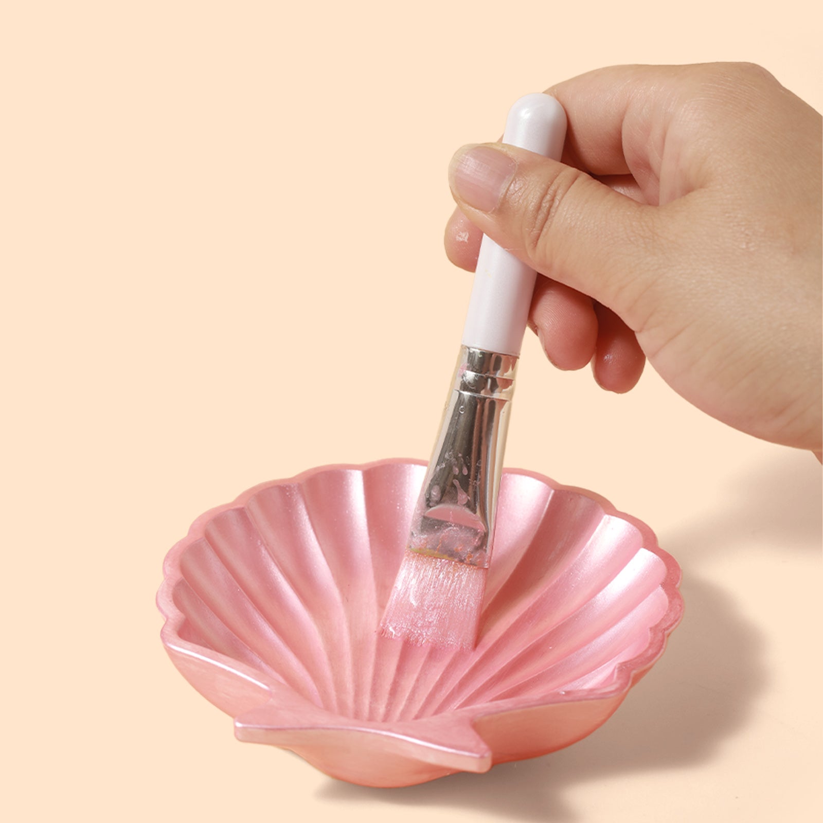 Glitter Colorable Acrylic Gloss Sealer Varnish with Mica Powder Kit-4 of Mixed Colors