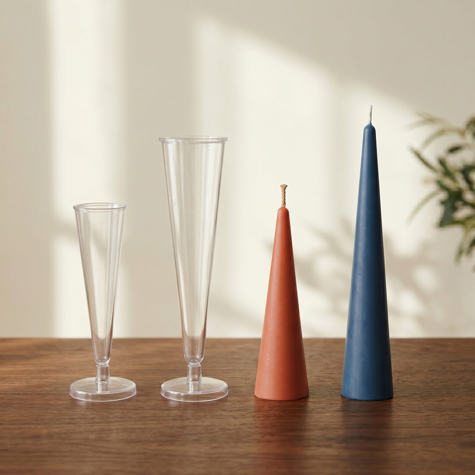 Cone Candle Molds & Finished Candles - Boowan Nicole