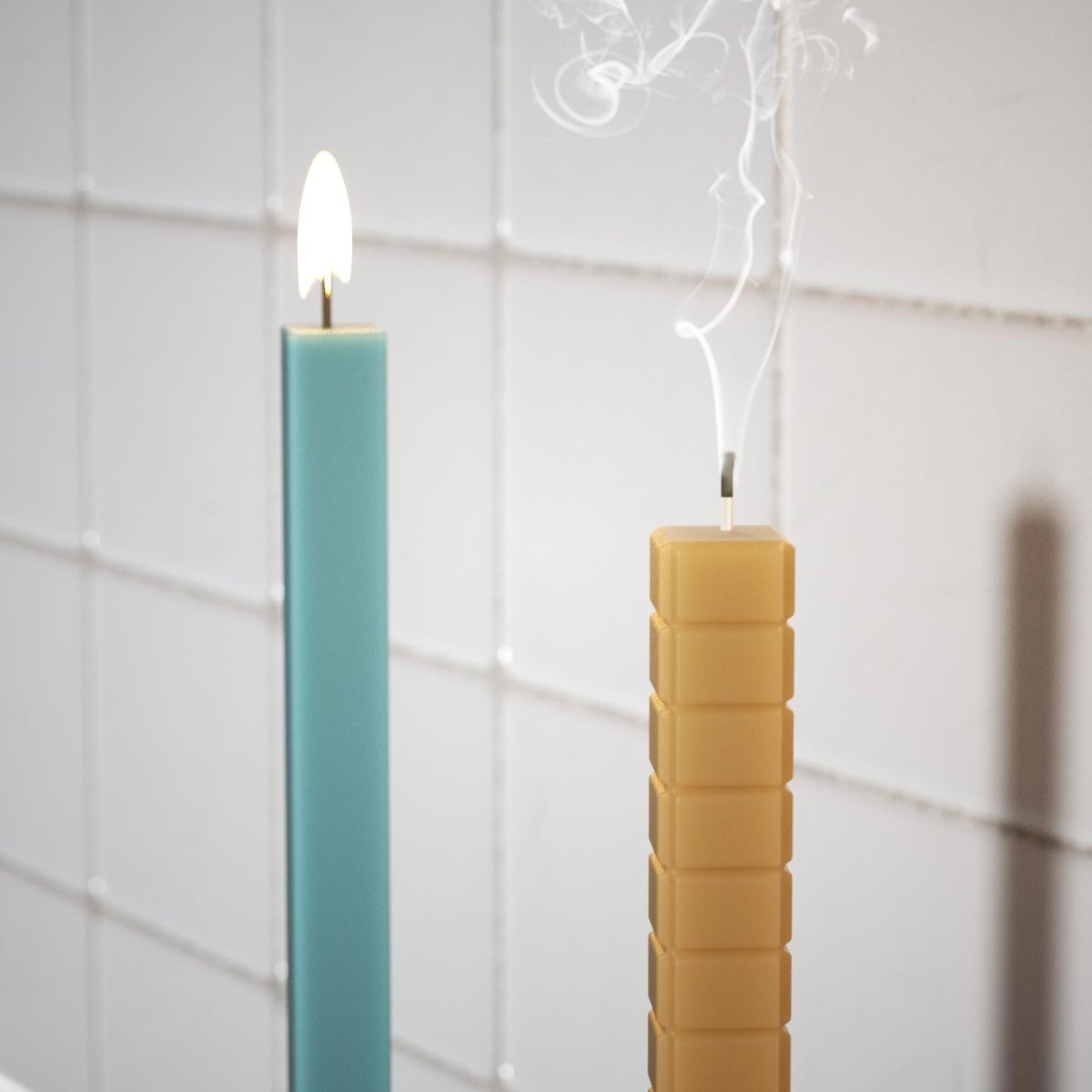 Cubis Taper Candle Silicone Mold CollectionTaper Candle MoldLZ0847+A0358