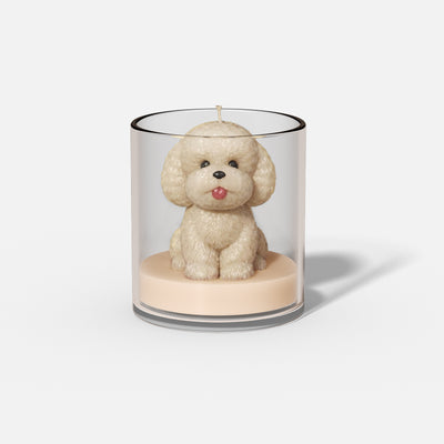 Cute Puppy Container Candle Silicone Mold