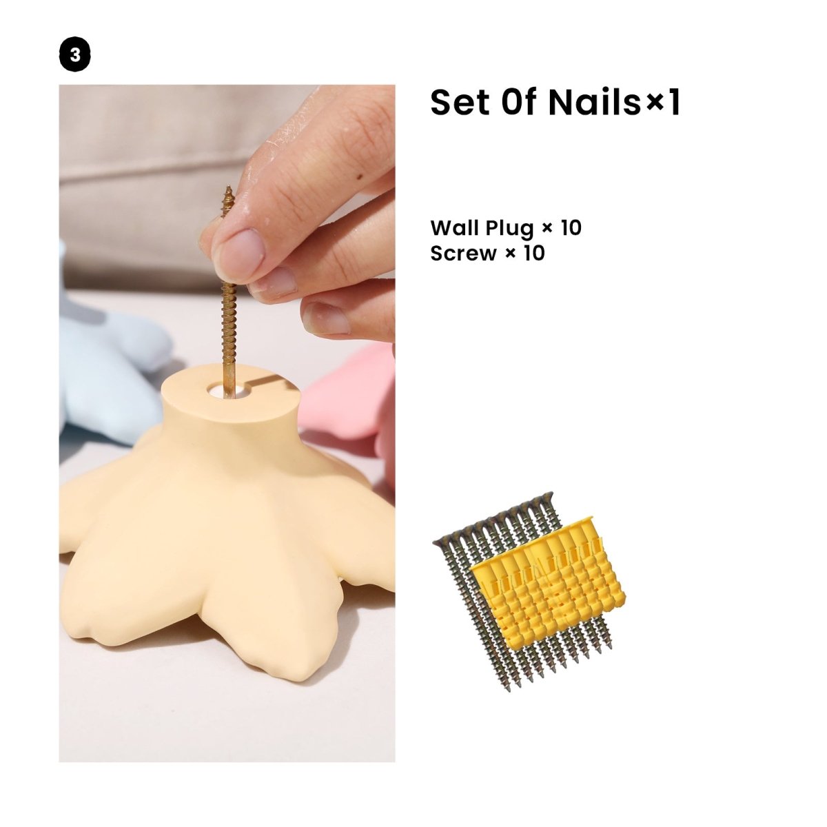 Daffodil Grace Wall Cloth Coat Hook Silicone MoldCoat Hook MoldsA0465*10