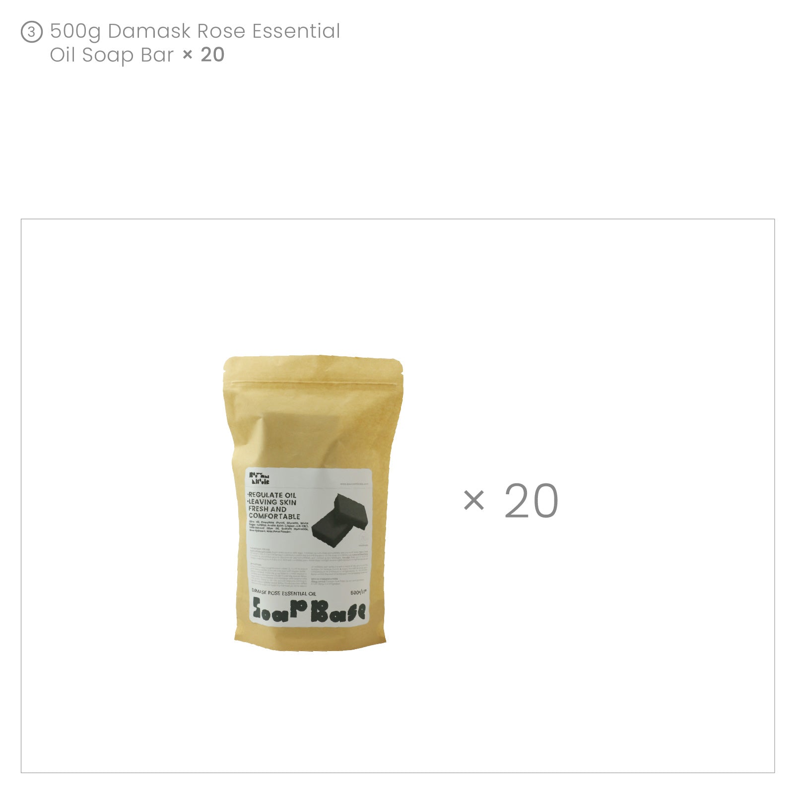 Base para Sabonete com Óleo Essencial de Rosa Damascena