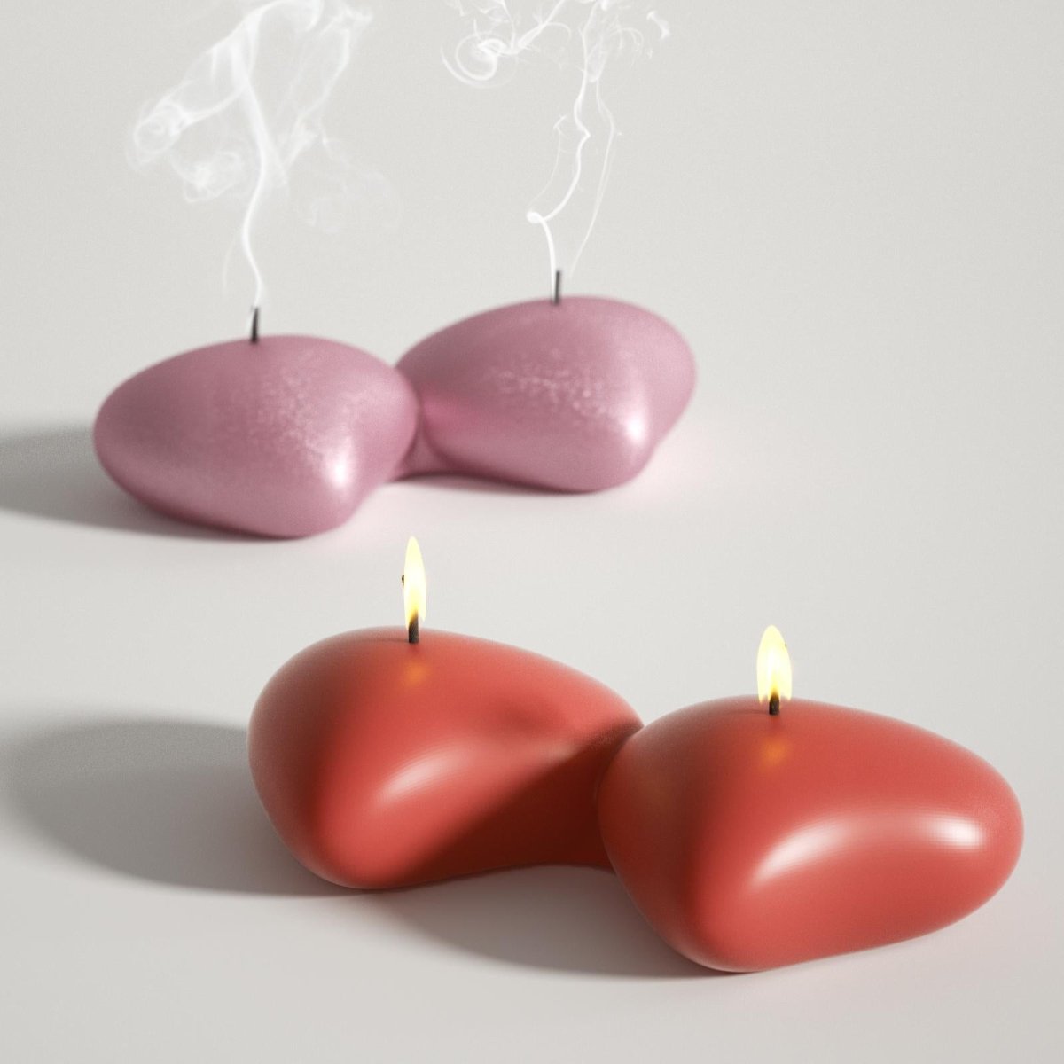 Heart - to - Heart Mini Candle Silicone Mold3D Candle MoldLZ0822