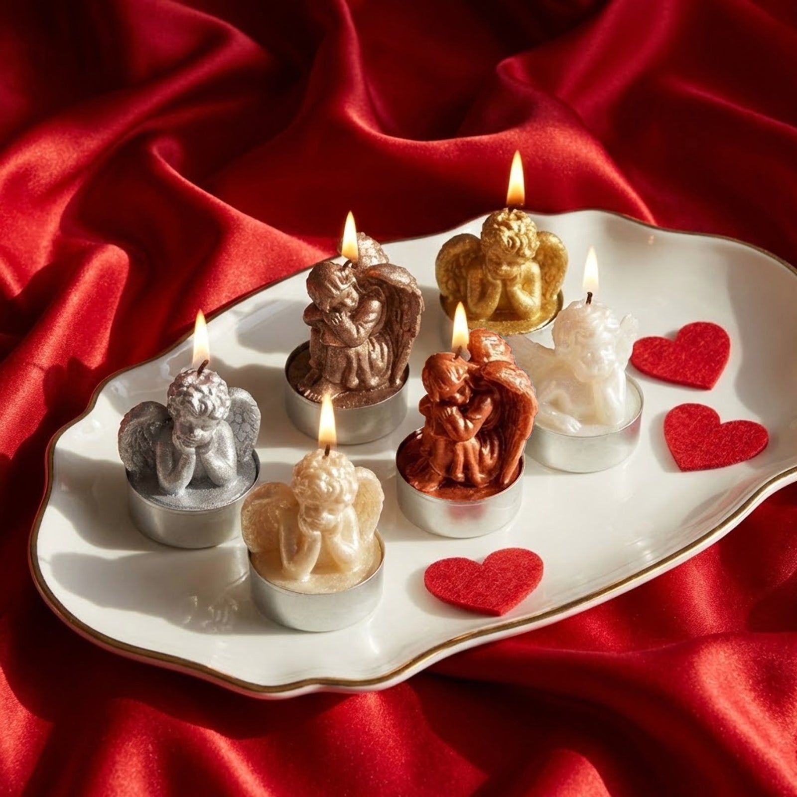 Dreamy Angel Tealight Candle Silicone Mold Collection