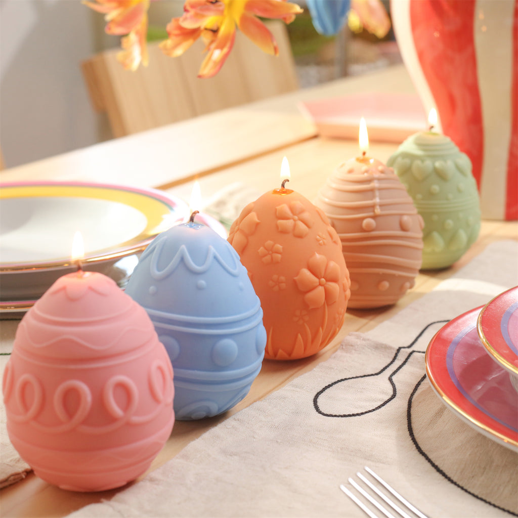 Add a Touch of Spring with Easter Egg Shaped Candles-Boowan Nicole