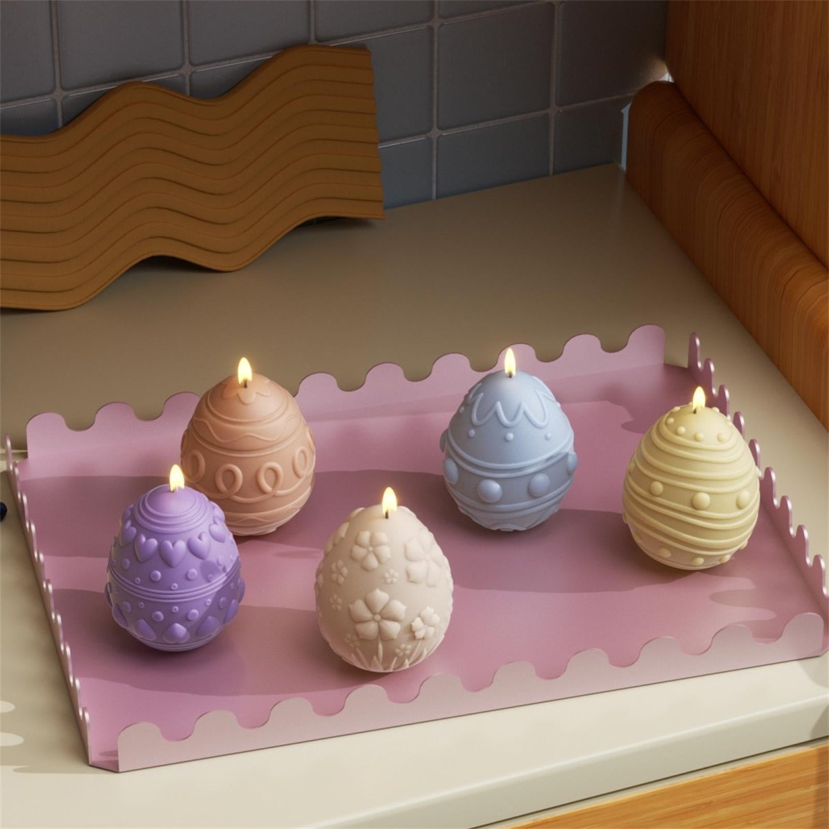 Unique Easter Egg Candles – Ideal for Festive Decor and Gifts-Boowan Nicole