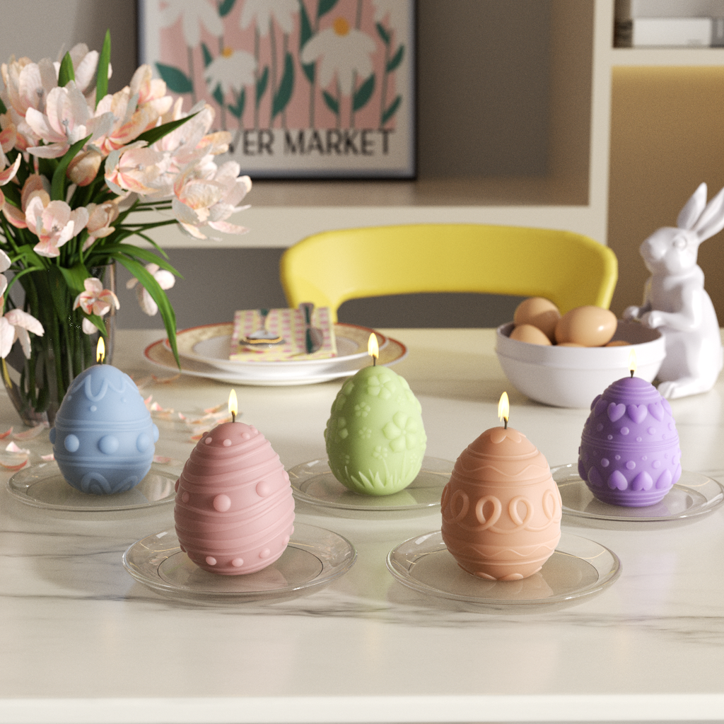 Bright Easter Egg Candles to Light Up Your Holiday Table-Boowan Nicole