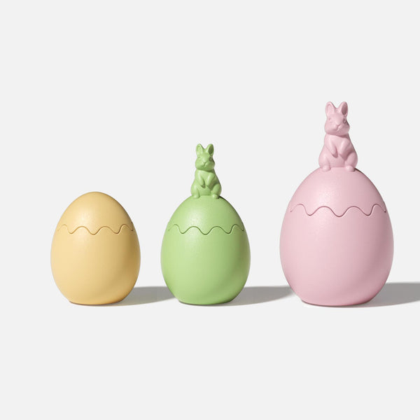 Hoppity Bunny-Topped Easter Egg Candle Jar Silicone Mold Collection