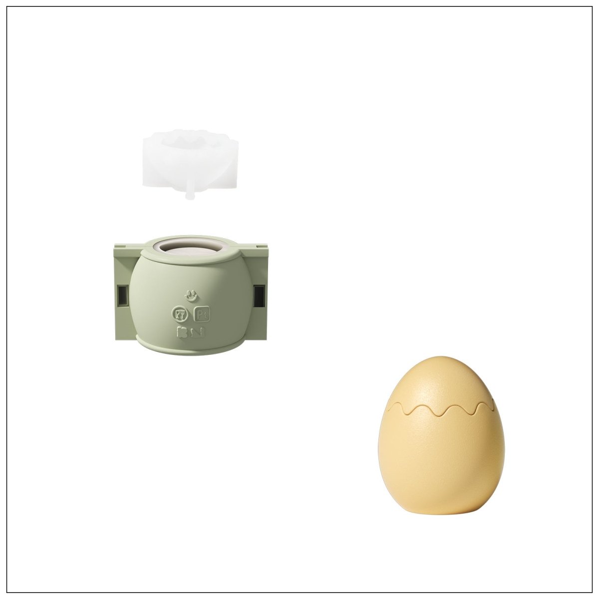 Hoppity Bunny - Topped Easter Egg Candle Jar Silicone Mold CollectionCandle Jar MoldSH1153-2+1153-4