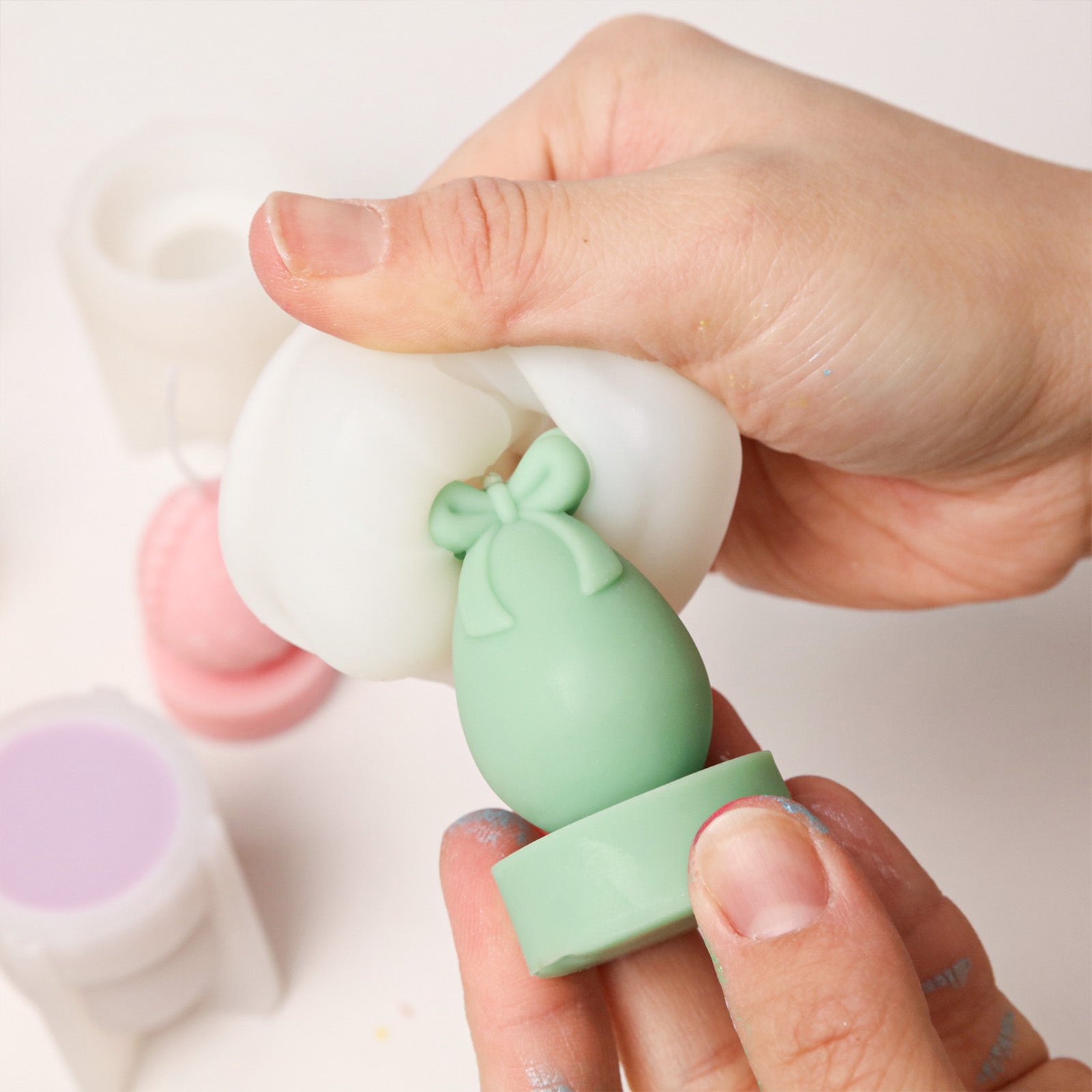 Easter's Floral Egg Delights Tealight Candle Silicone Mold Collection