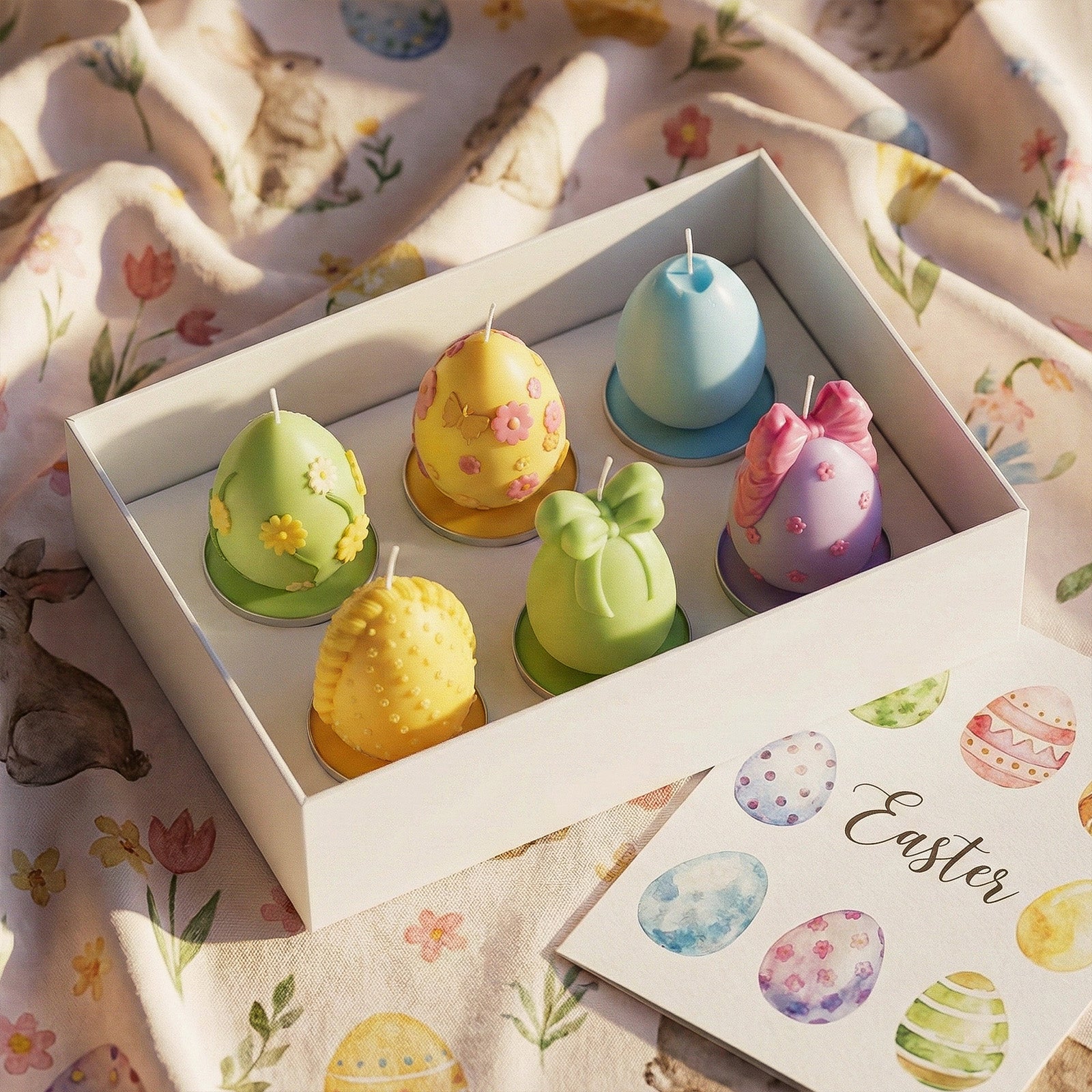 Easter's Floral Egg Delights Tealight Candle Silicone Mold Collection