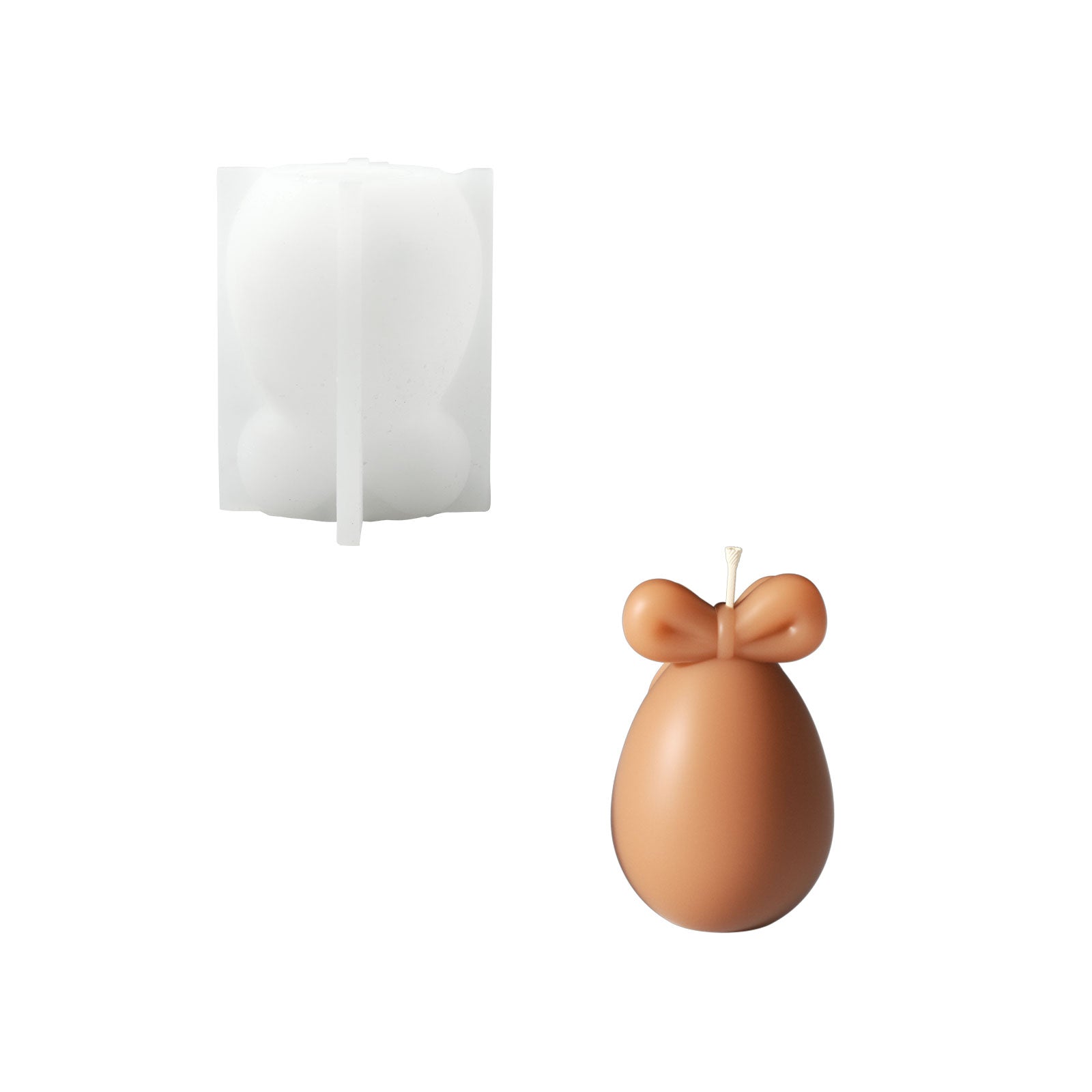 Molde de silicona para vela en recipiente con forma de huevo floral de Pascua colección