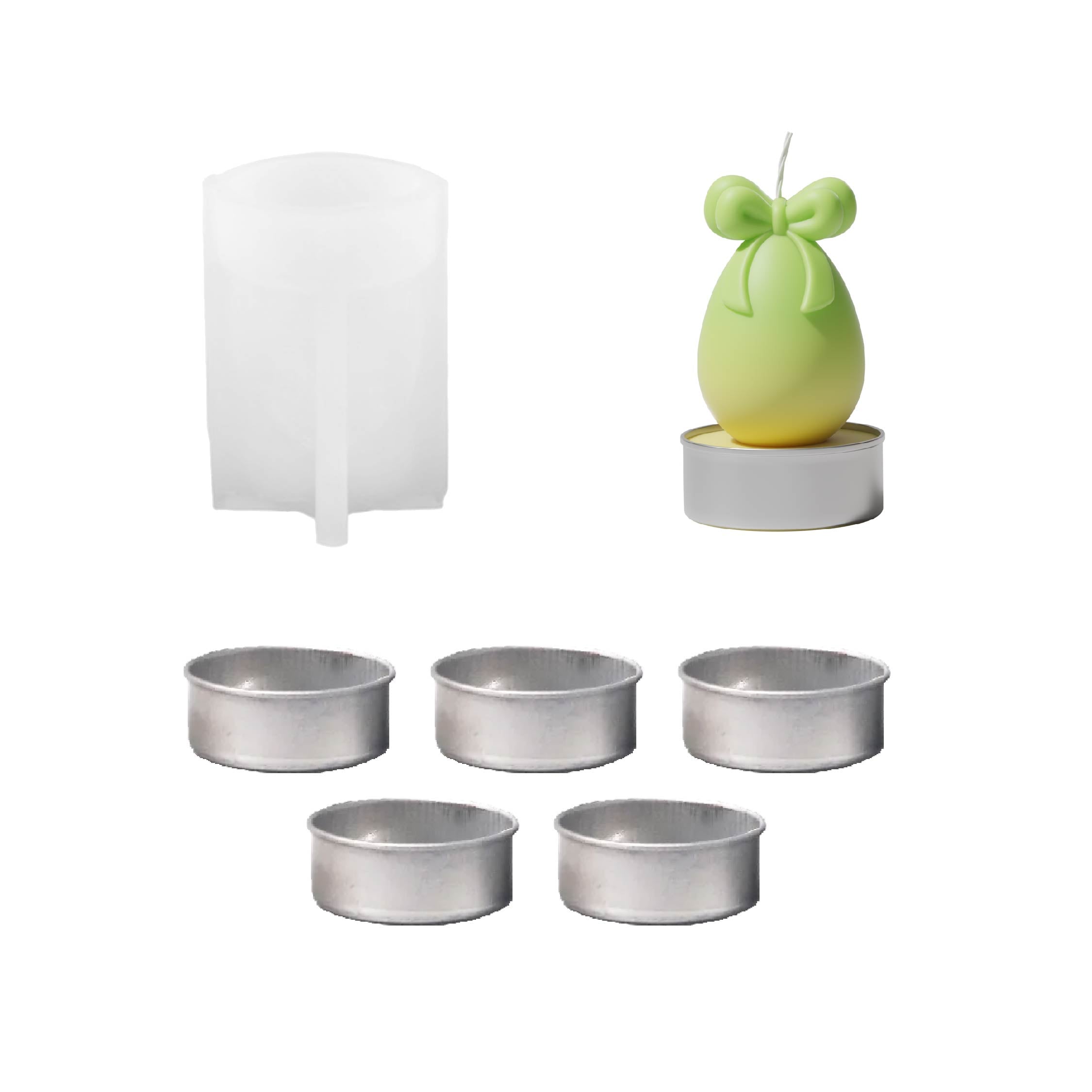 Easter's Floral Egg Delights Tealight Candle Silicone Mold